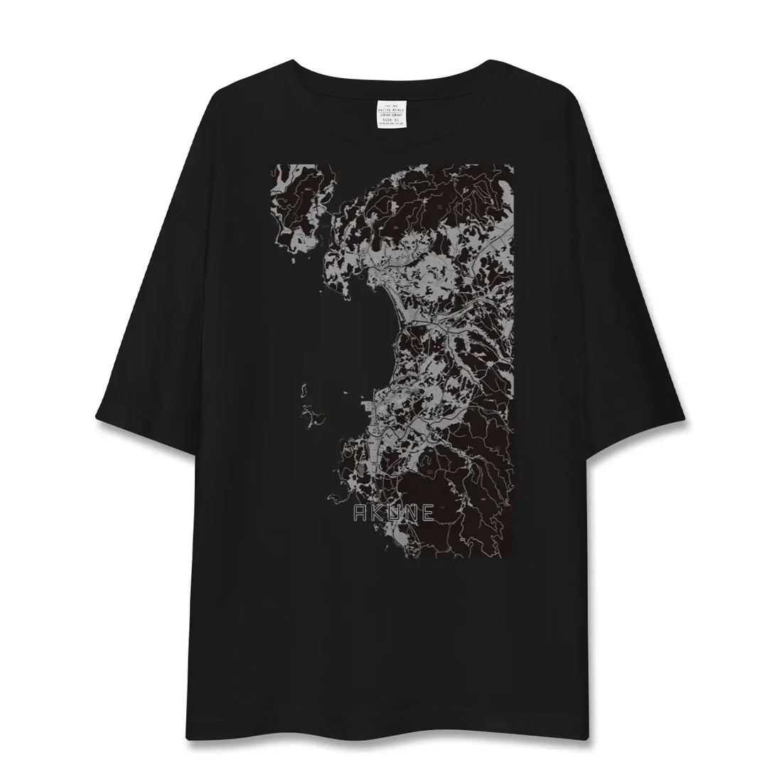 【阿久根(鹿児島県)】地図柄ビッグシルエットTシャツ