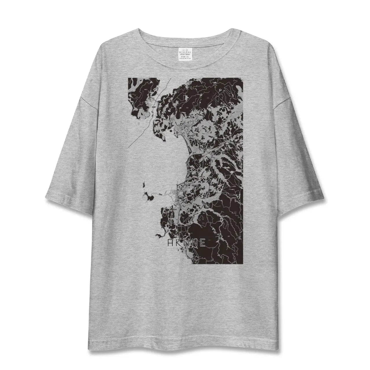 【阿久根(鹿児島県)】地図柄ビッグシルエットTシャツ