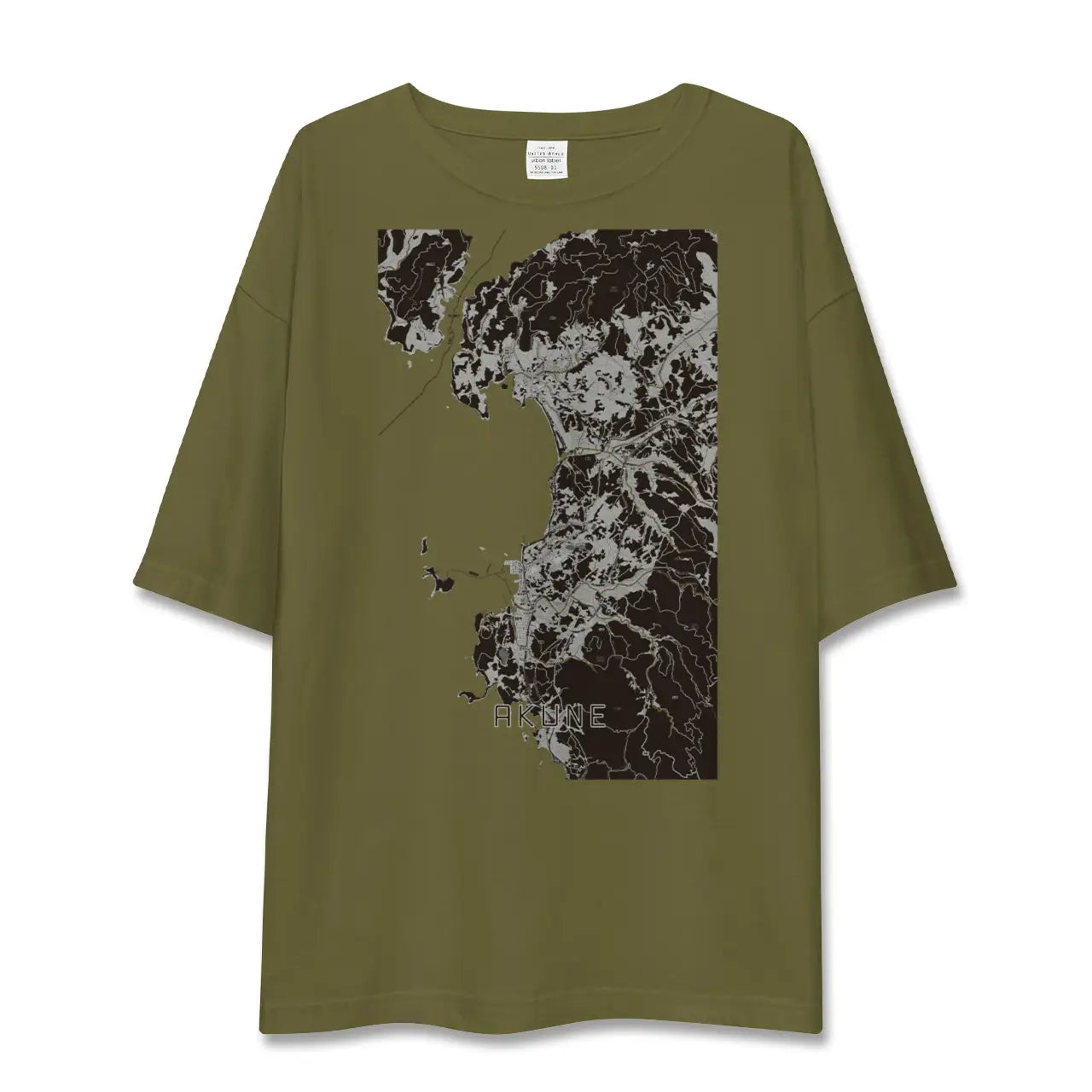 【阿久根(鹿児島県)】地図柄ビッグシルエットTシャツ
