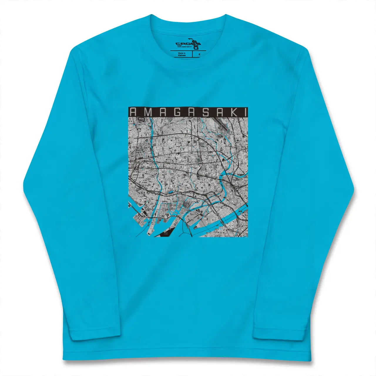 【尼崎(兵庫県)】地図柄ロングスリーブTシャツ