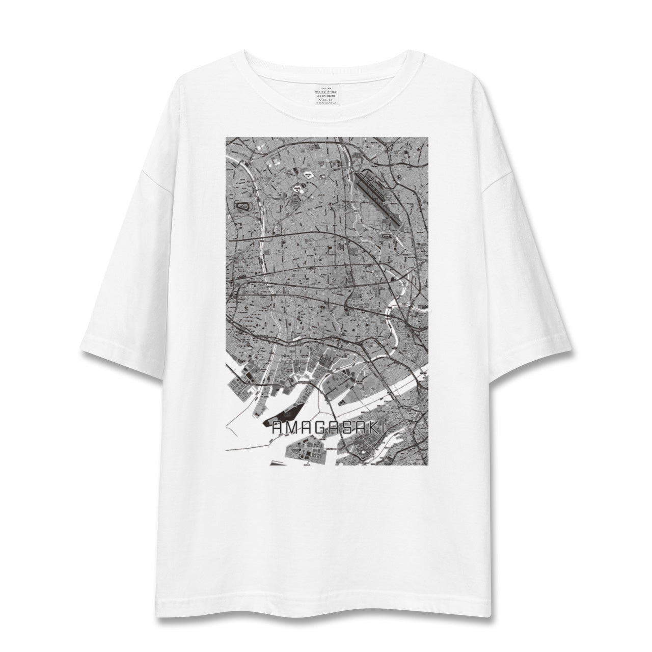 【尼崎(兵庫県)】地図柄ビッグシルエットTシャツ