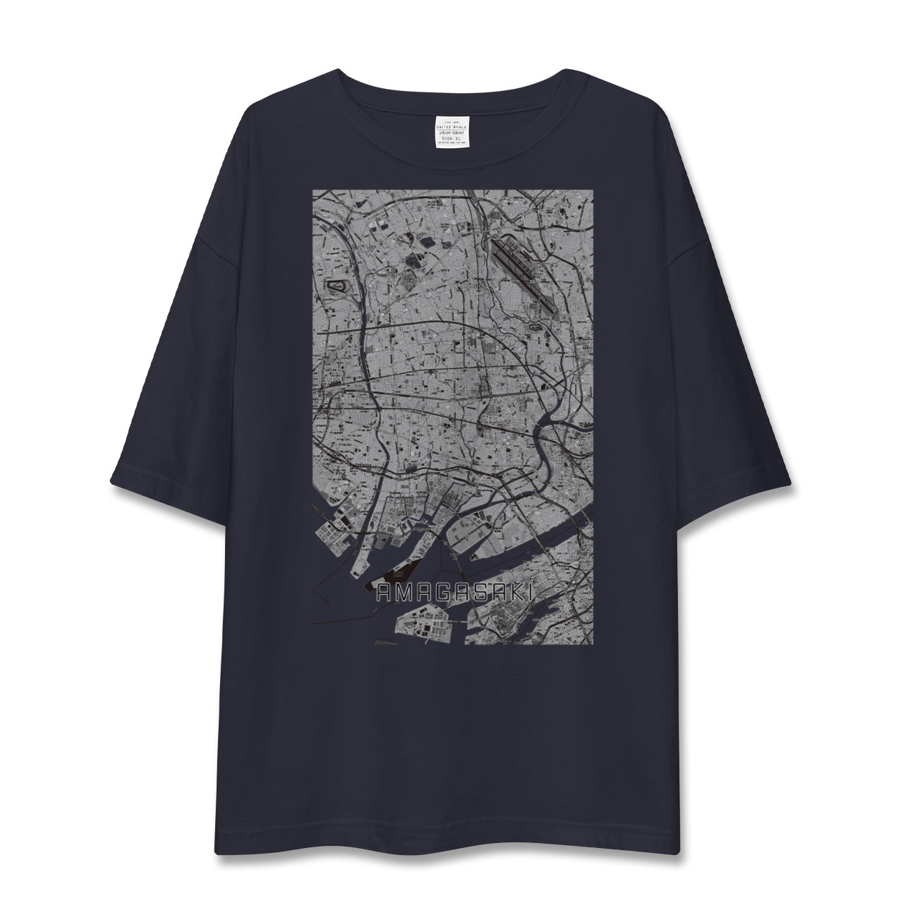 【尼崎(兵庫県)】地図柄ビッグシルエットTシャツ