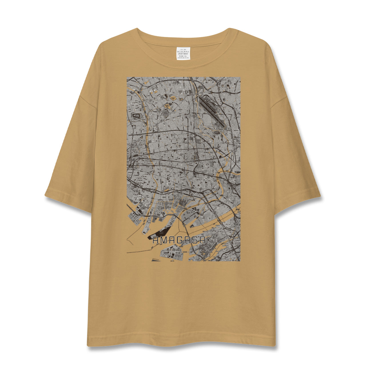 【尼崎(兵庫県)】地図柄ビッグシルエットTシャツ