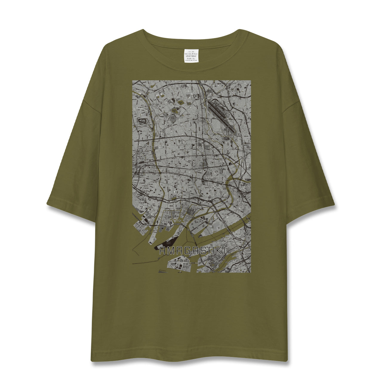 【尼崎(兵庫県)】地図柄ビッグシルエットTシャツ