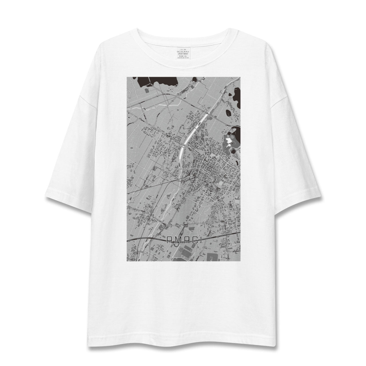 【甘木(福岡県)】地図柄ビッグシルエットTシャツ