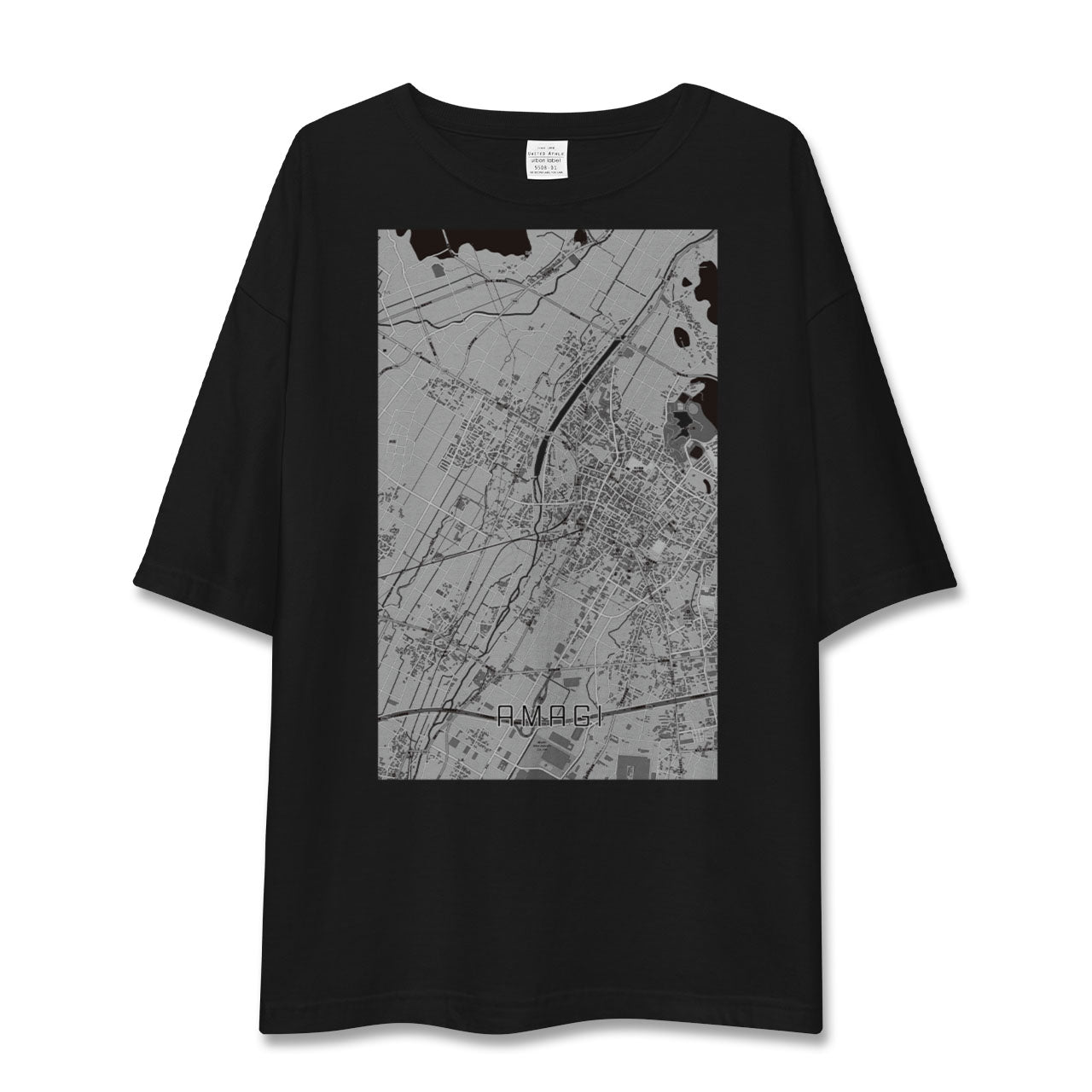 【甘木(福岡県)】地図柄ビッグシルエットTシャツ
