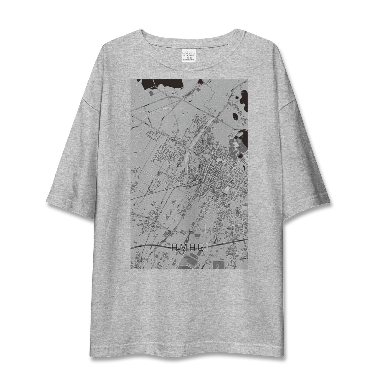 【甘木(福岡県)】地図柄ビッグシルエットTシャツ
