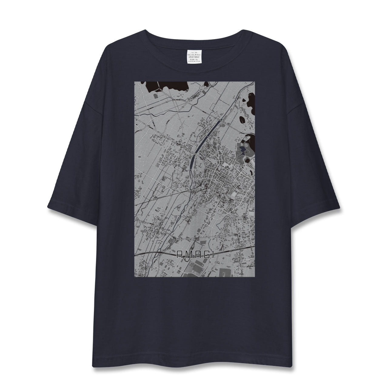 【甘木(福岡県)】地図柄ビッグシルエットTシャツ