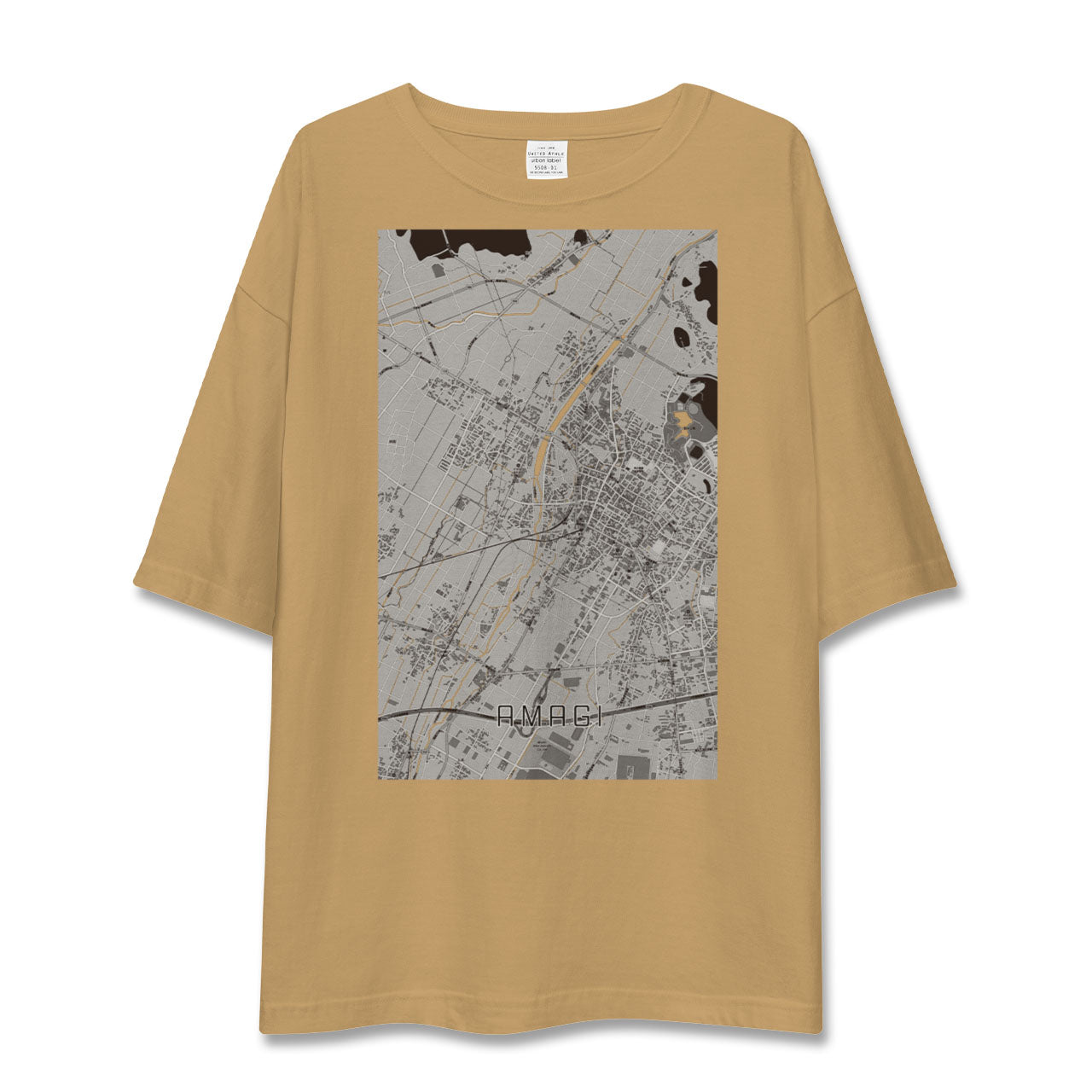 【甘木(福岡県)】地図柄ビッグシルエットTシャツ