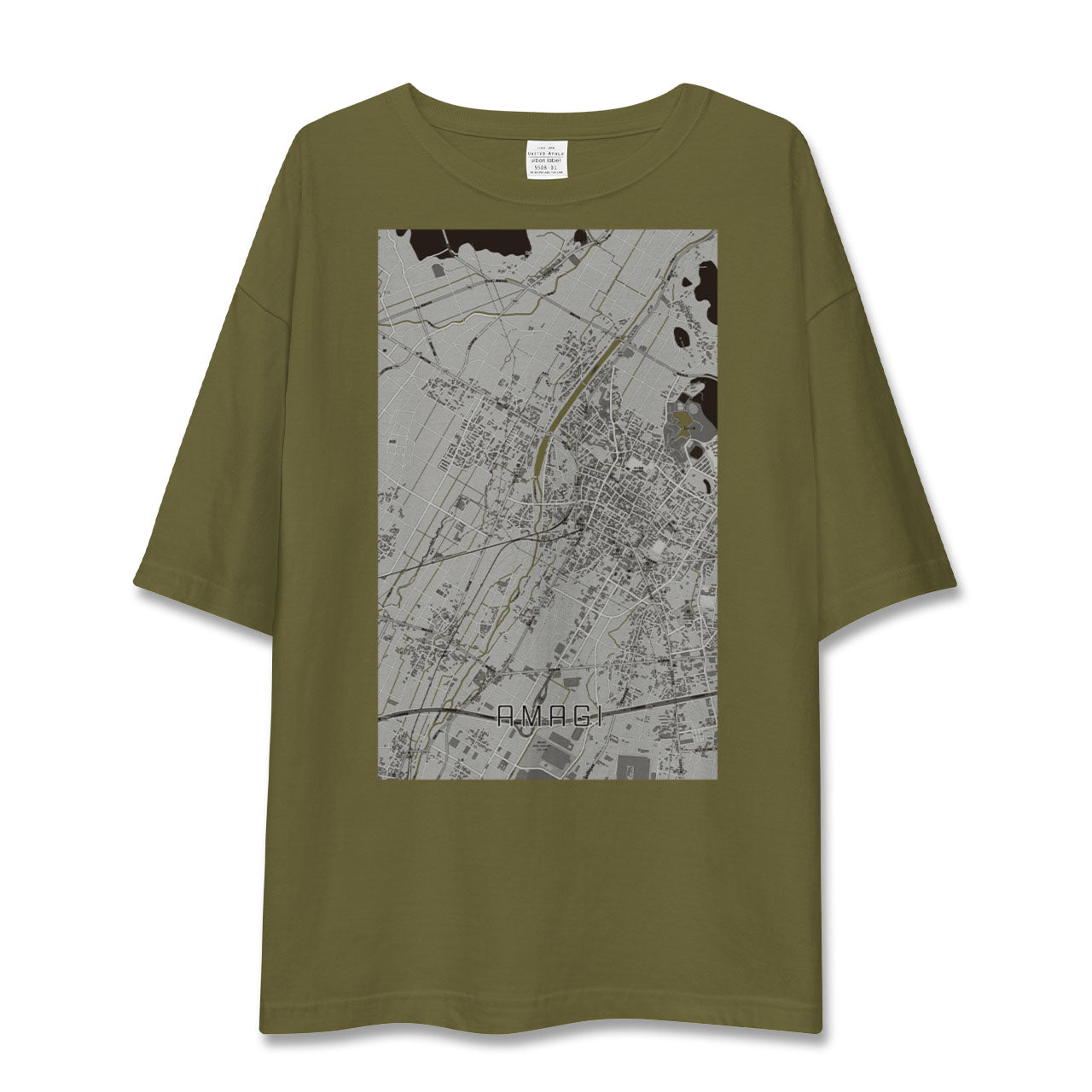 【甘木(福岡県)】地図柄ビッグシルエットTシャツ