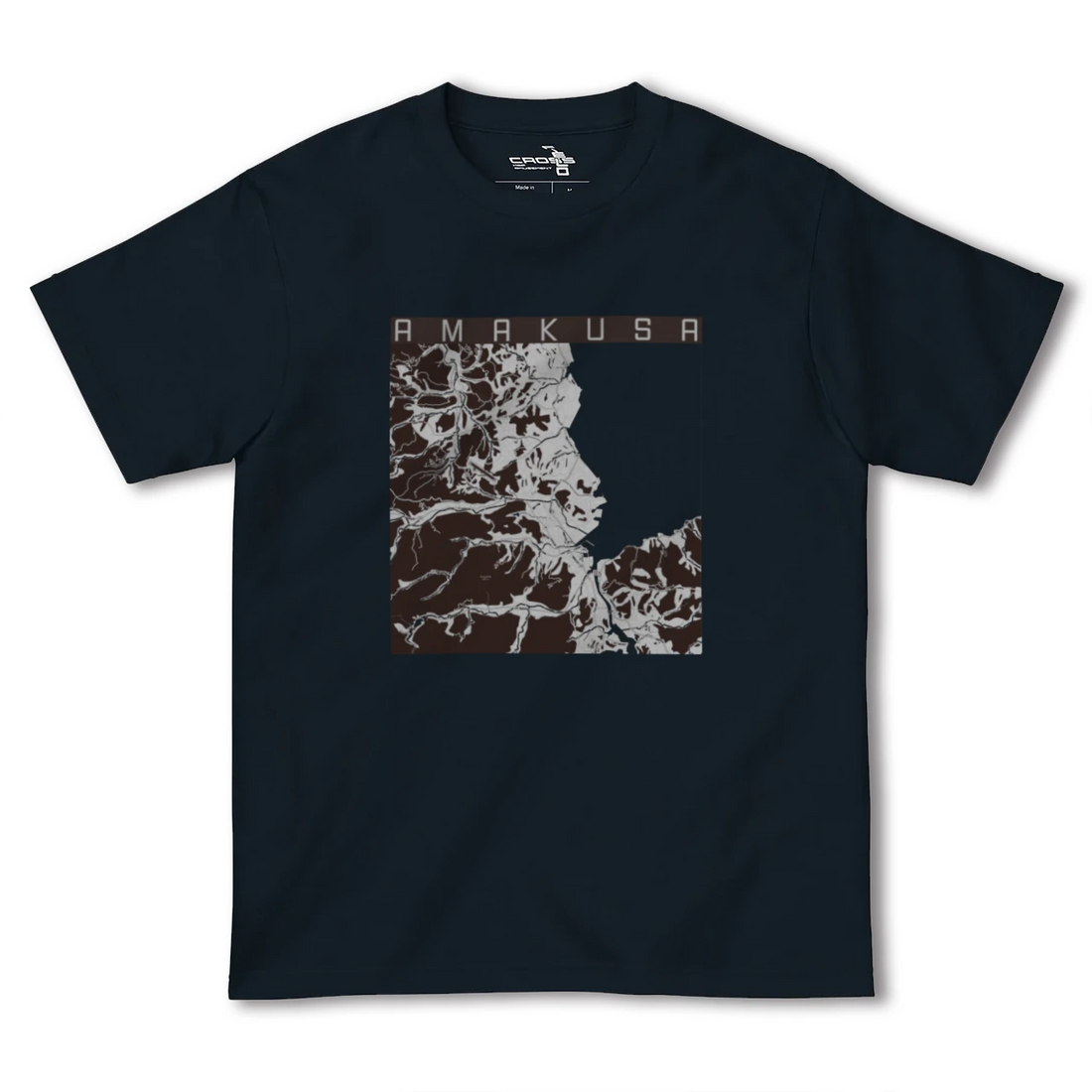 【天草(熊本県)】地図柄ヘビーウェイトTシャツ