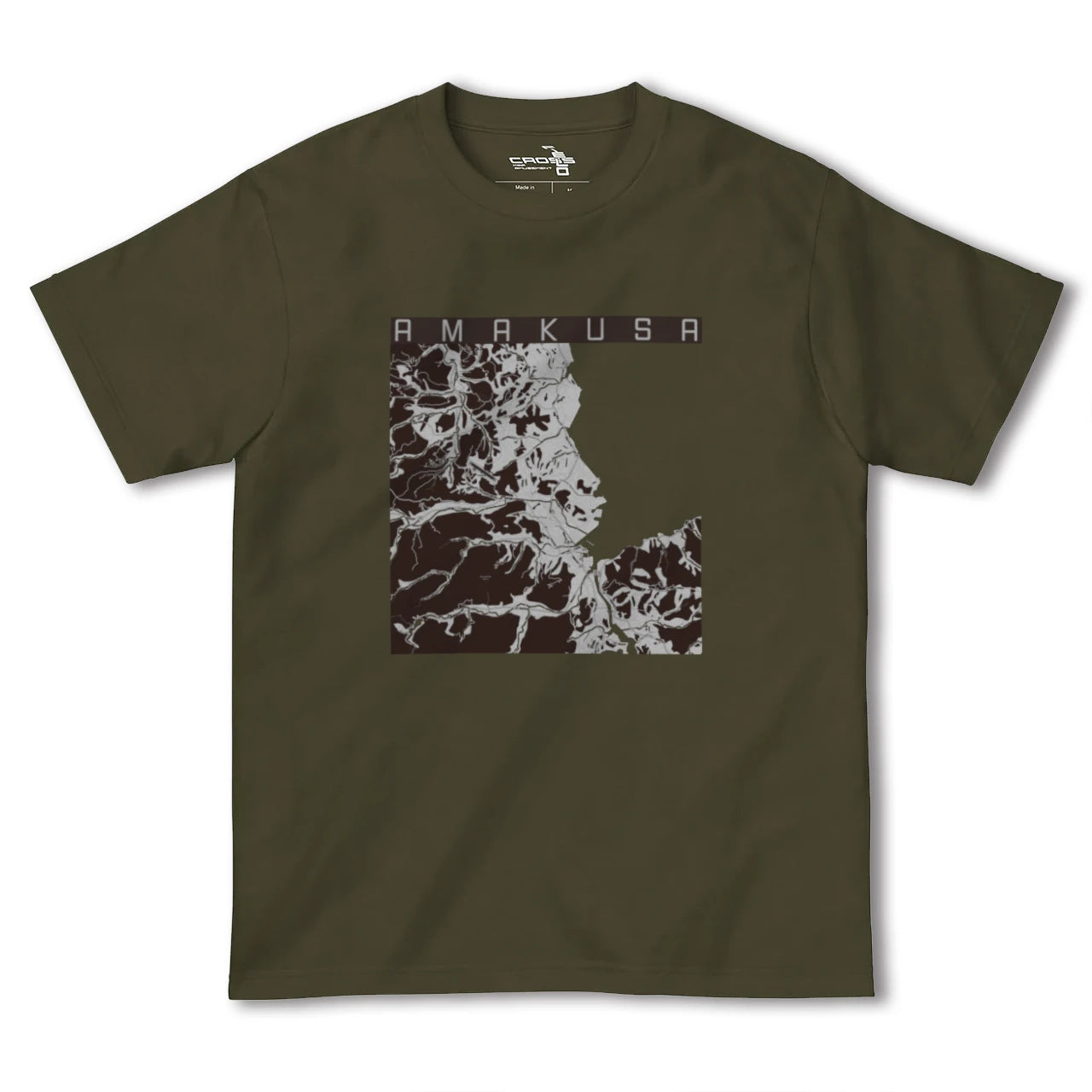 【天草(熊本県)】地図柄ヘビーウェイトTシャツ
