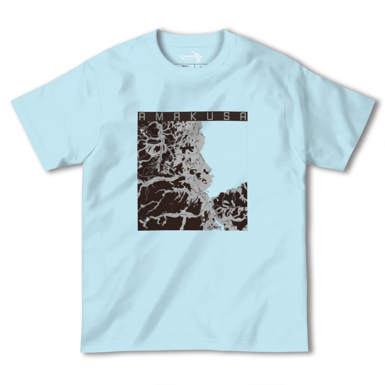【天草(熊本県)】地図柄ヘビーウェイトTシャツ