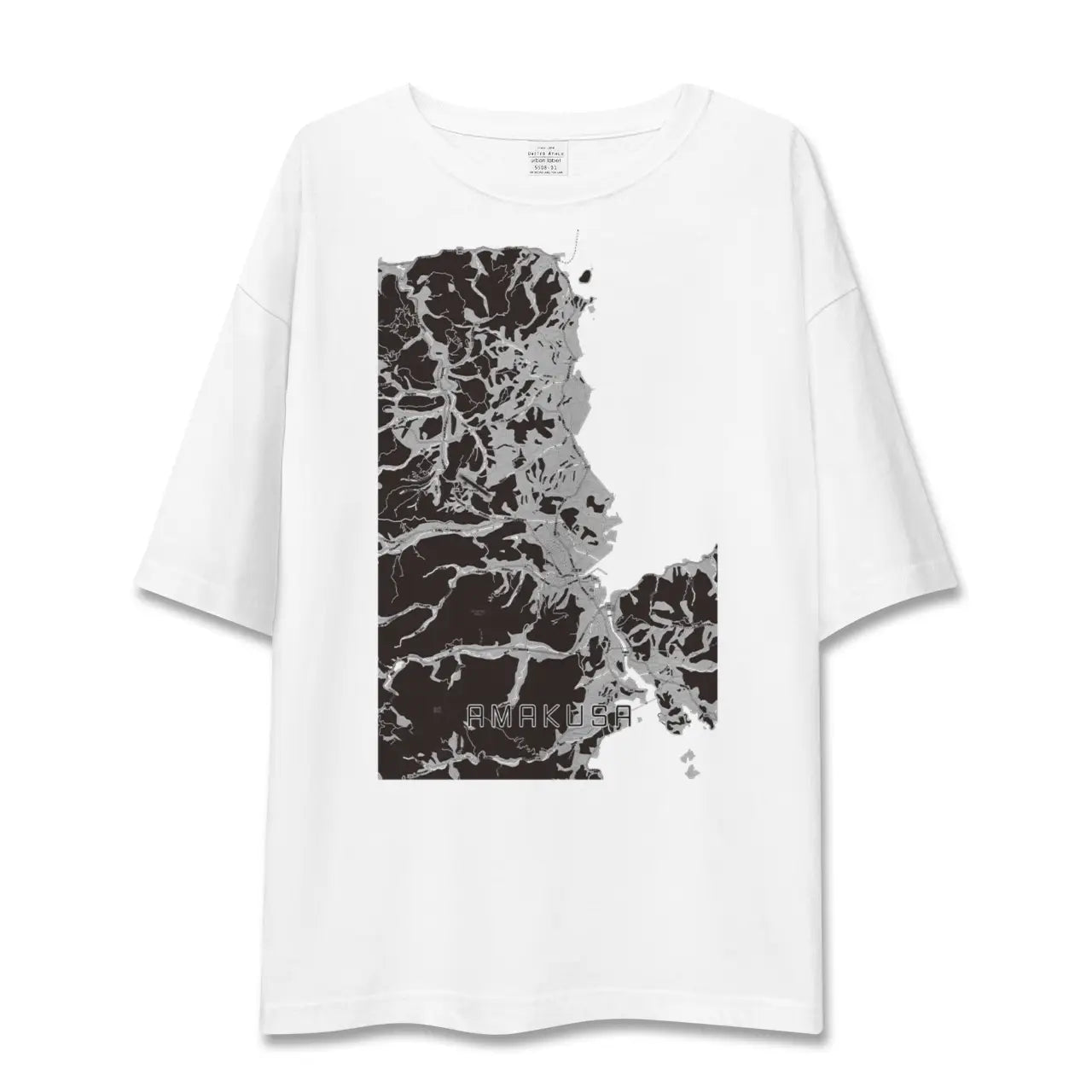 【天草(熊本県)】地図柄ビッグシルエットTシャツ