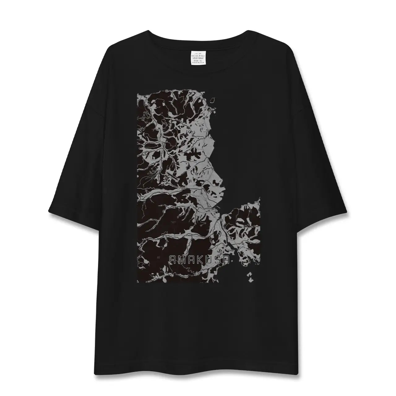 【天草(熊本県)】地図柄ビッグシルエットTシャツ