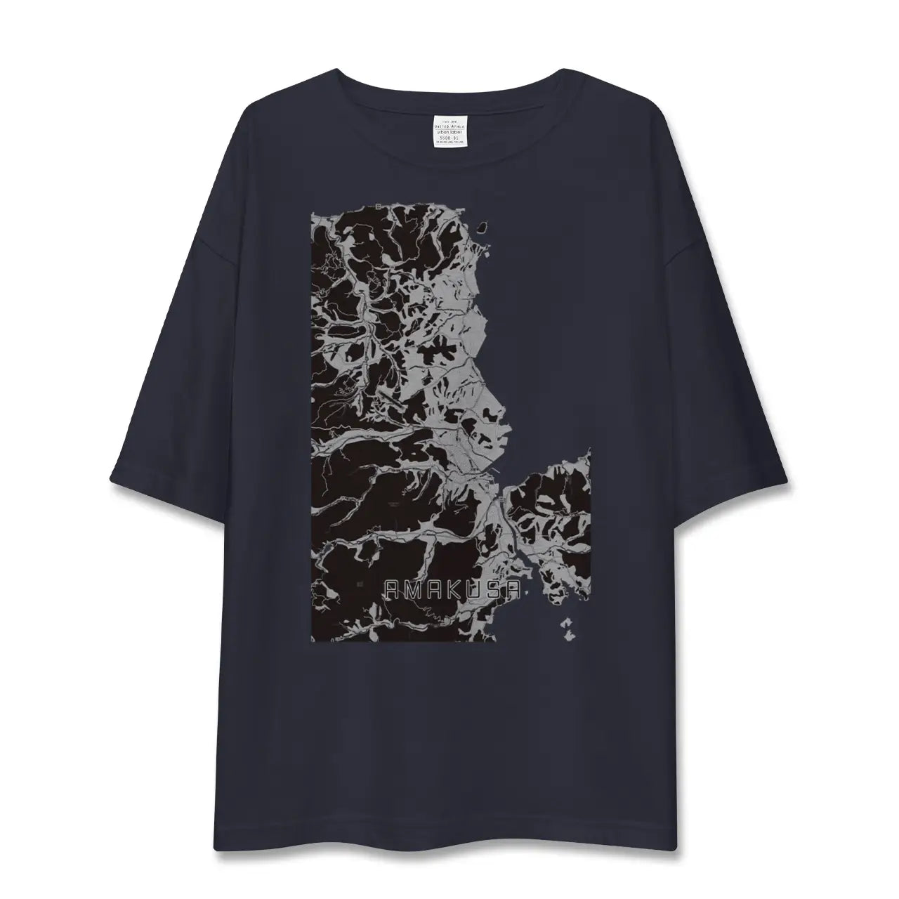 【天草(熊本県)】地図柄ビッグシルエットTシャツ