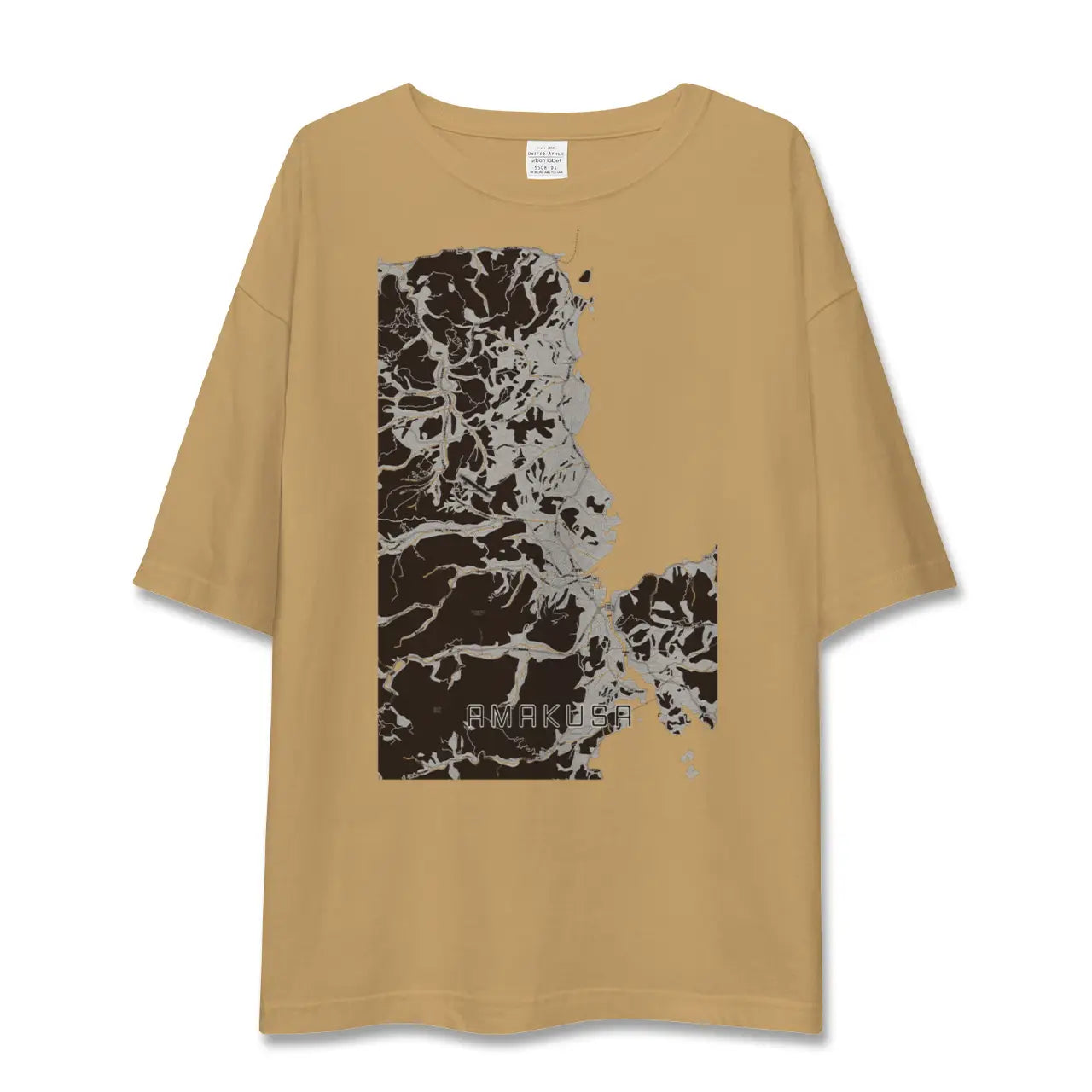 【天草(熊本県)】地図柄ビッグシルエットTシャツ
