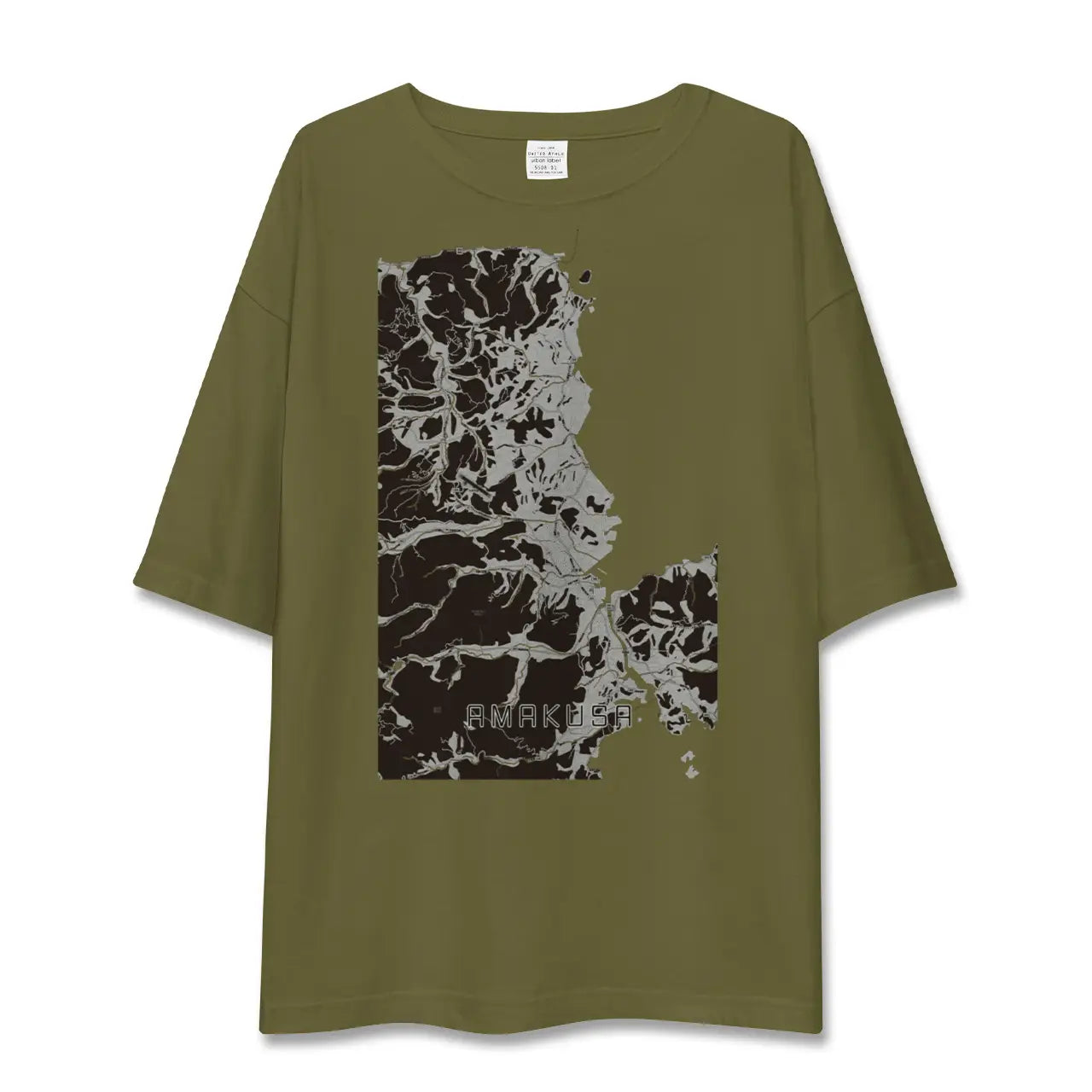 【天草(熊本県)】地図柄ビッグシルエットTシャツ