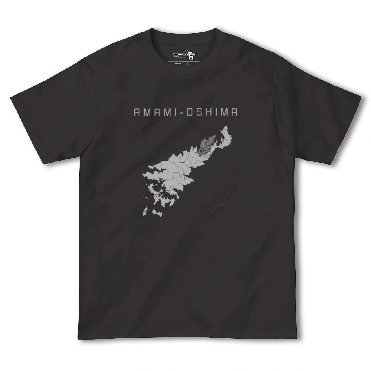 【奄美大島(鹿児島県)】地図柄ヘビーウェイトTシャツ