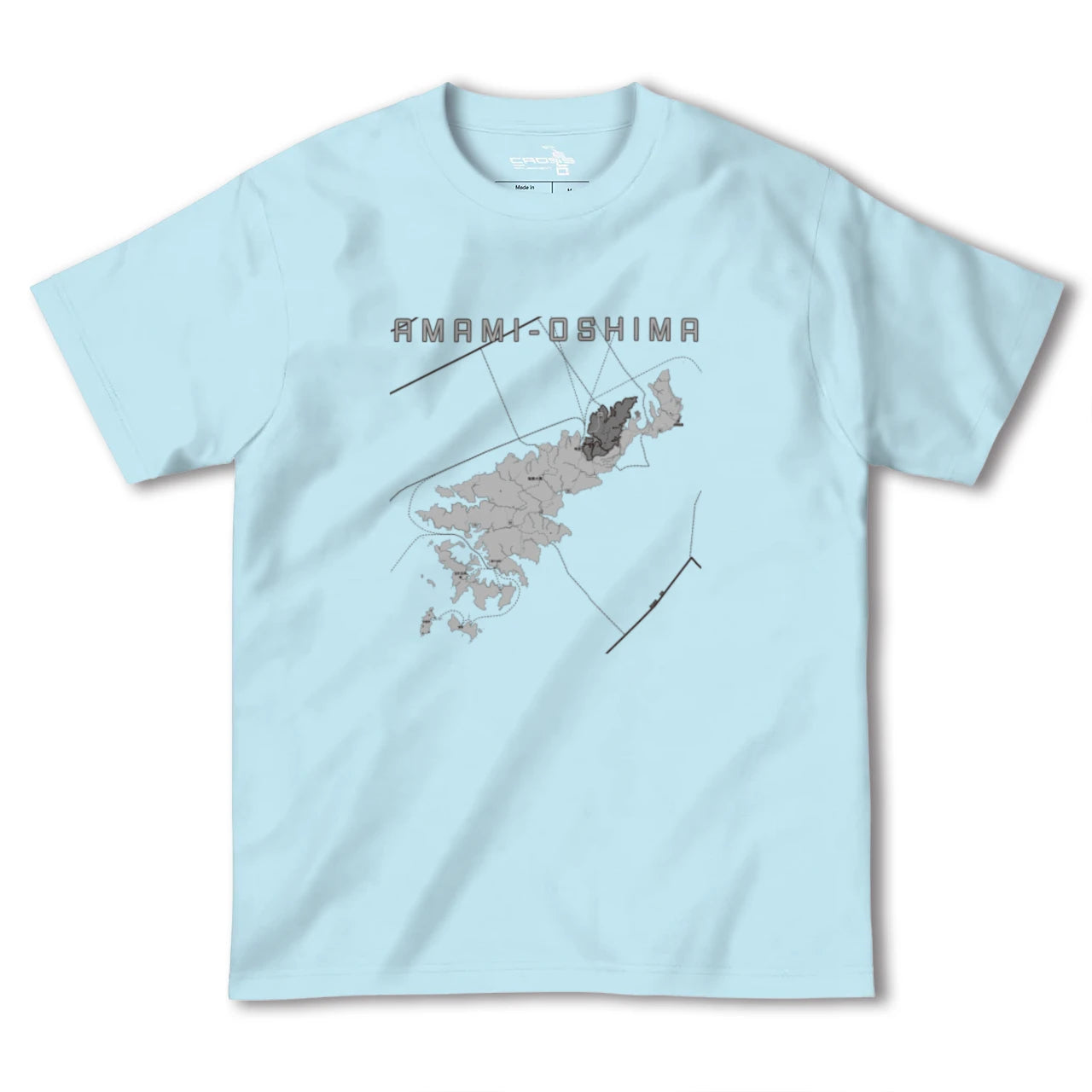 【奄美大島(鹿児島県)】地図柄ヘビーウェイトTシャツ