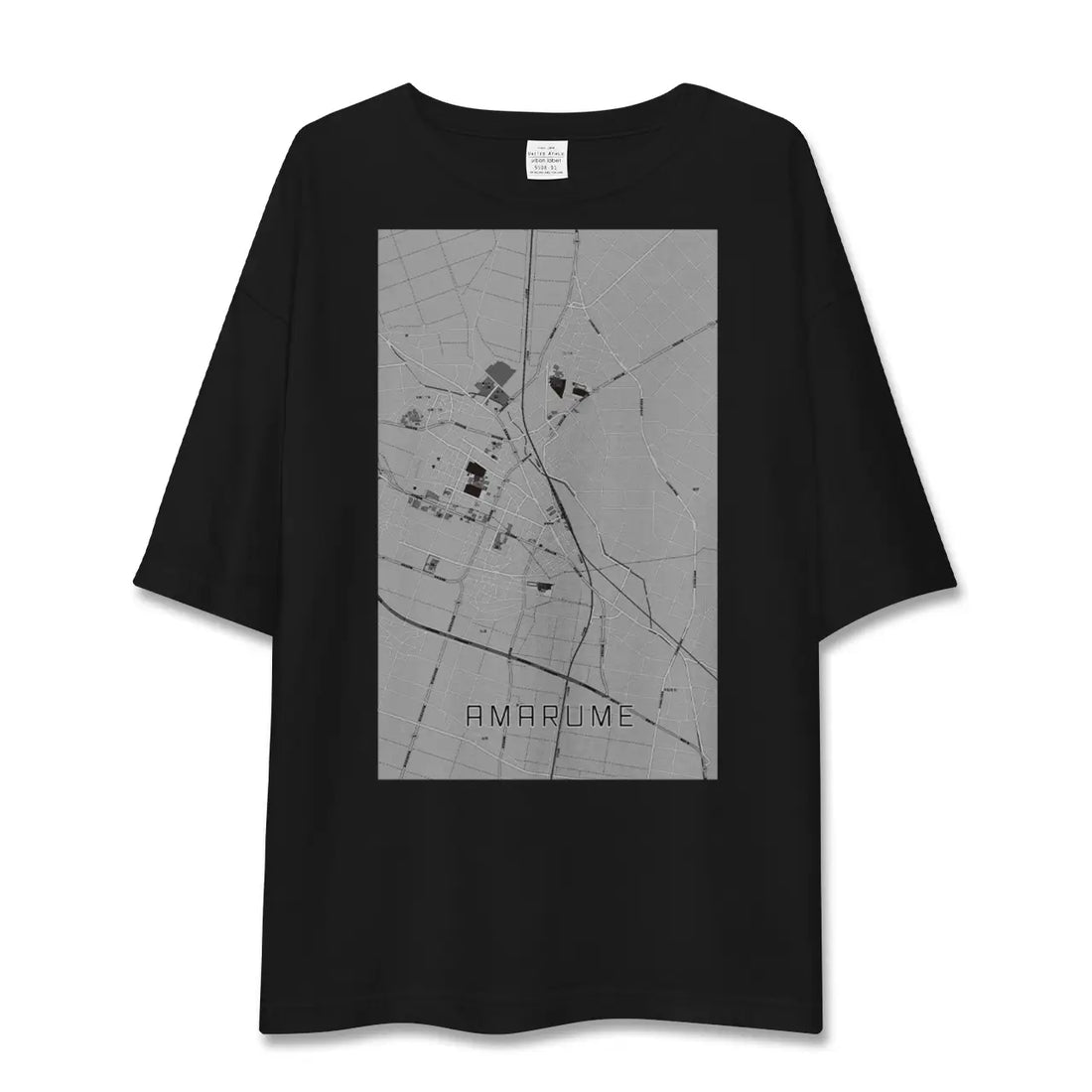 【余目(山形県)】地図柄ビッグシルエットTシャツ