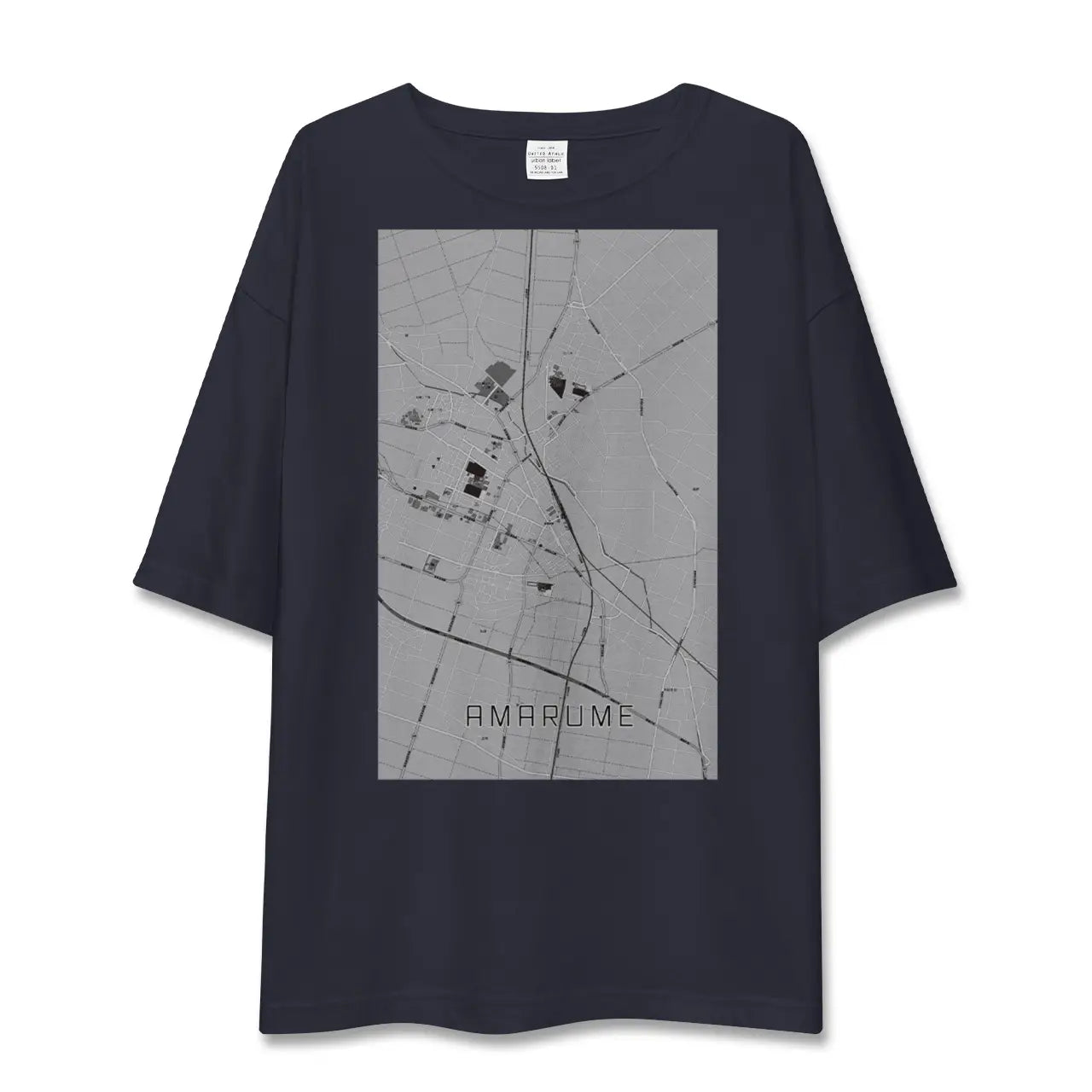 【余目(山形県)】地図柄ビッグシルエットTシャツ