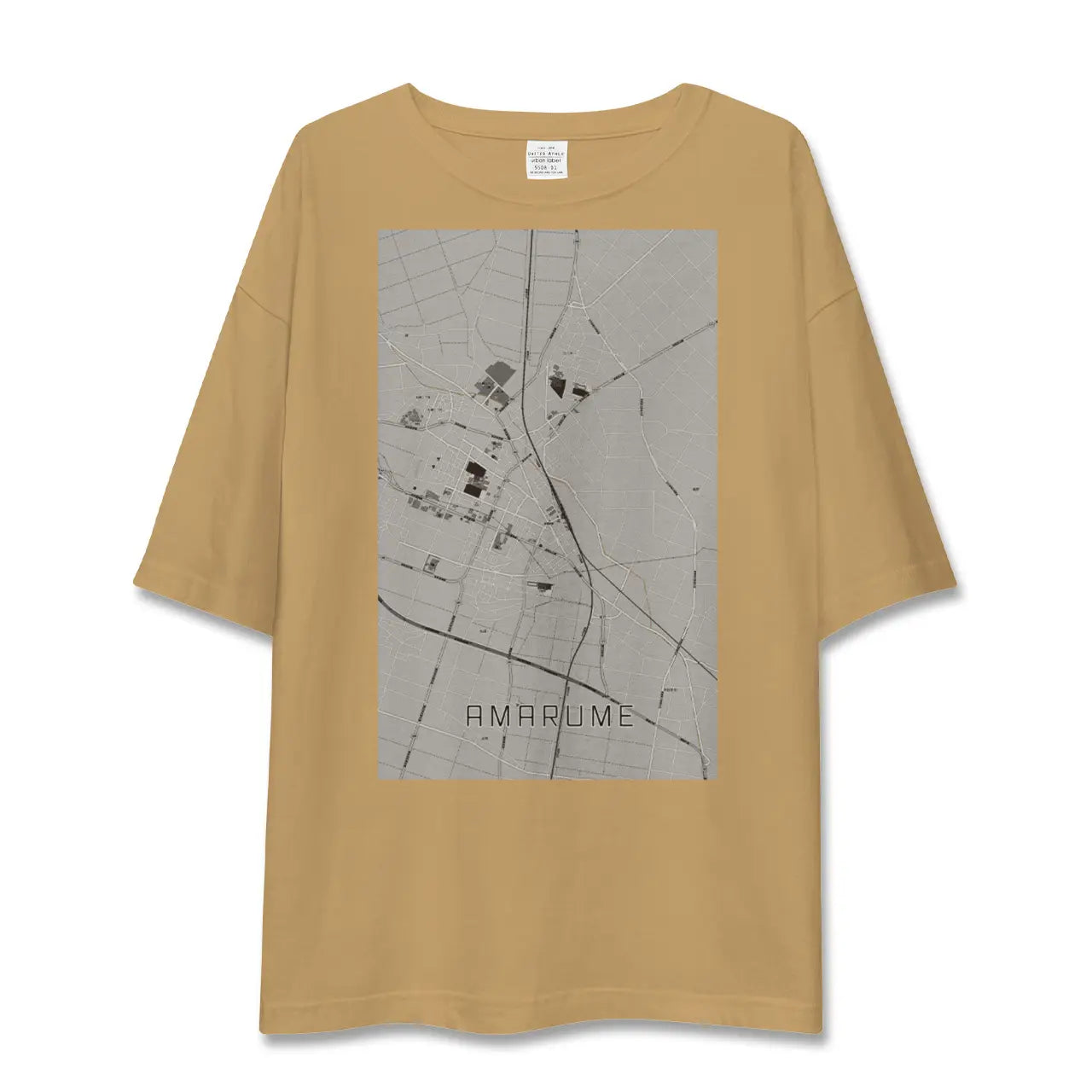【余目(山形県)】地図柄ビッグシルエットTシャツ