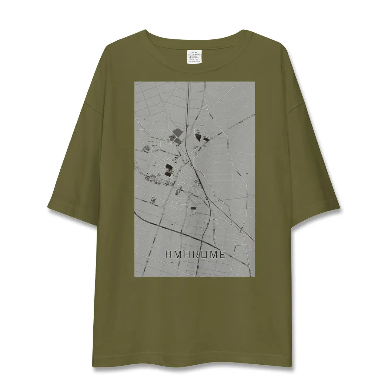 【余目(山形県)】地図柄ビッグシルエットTシャツ