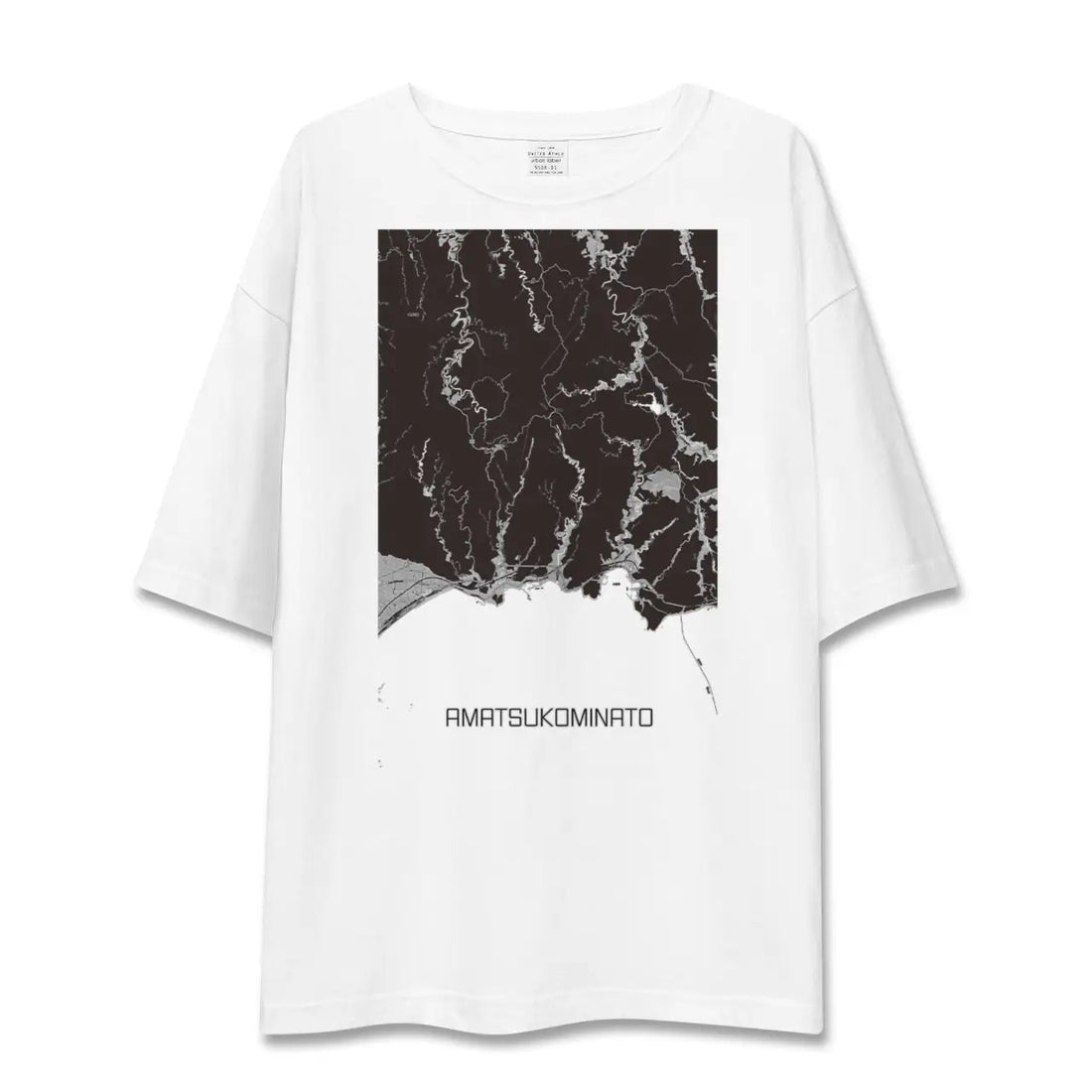 【天津小湊(千葉県)】地図柄ビッグシルエットTシャツ