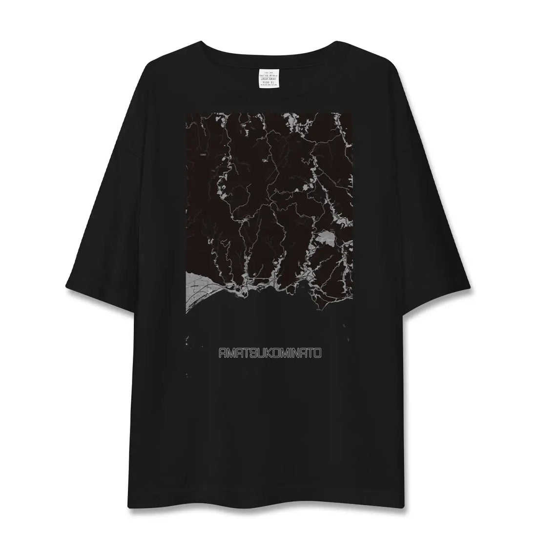 【天津小湊(千葉県)】地図柄ビッグシルエットTシャツ