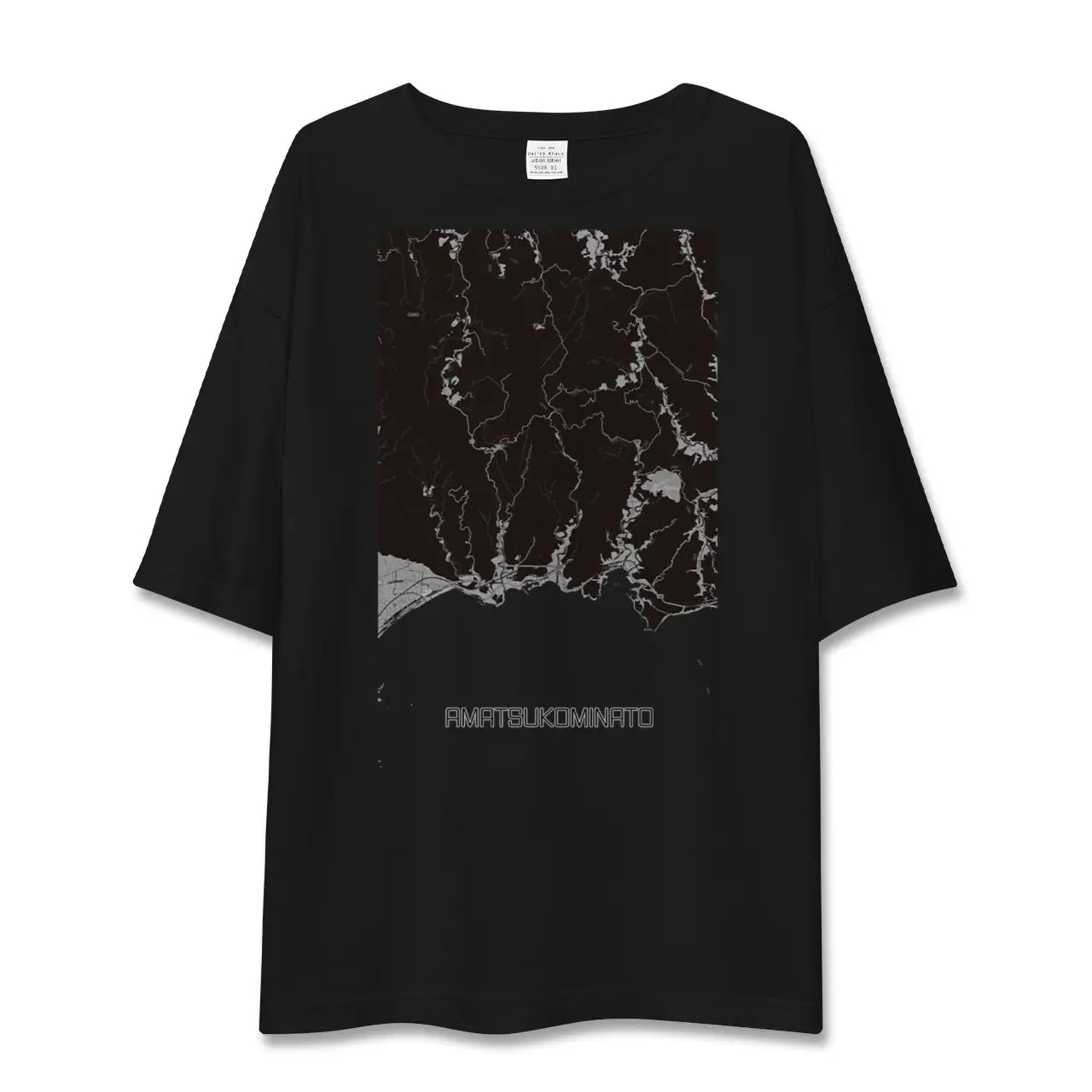 【天津小湊(千葉県)】地図柄ビッグシルエットTシャツ