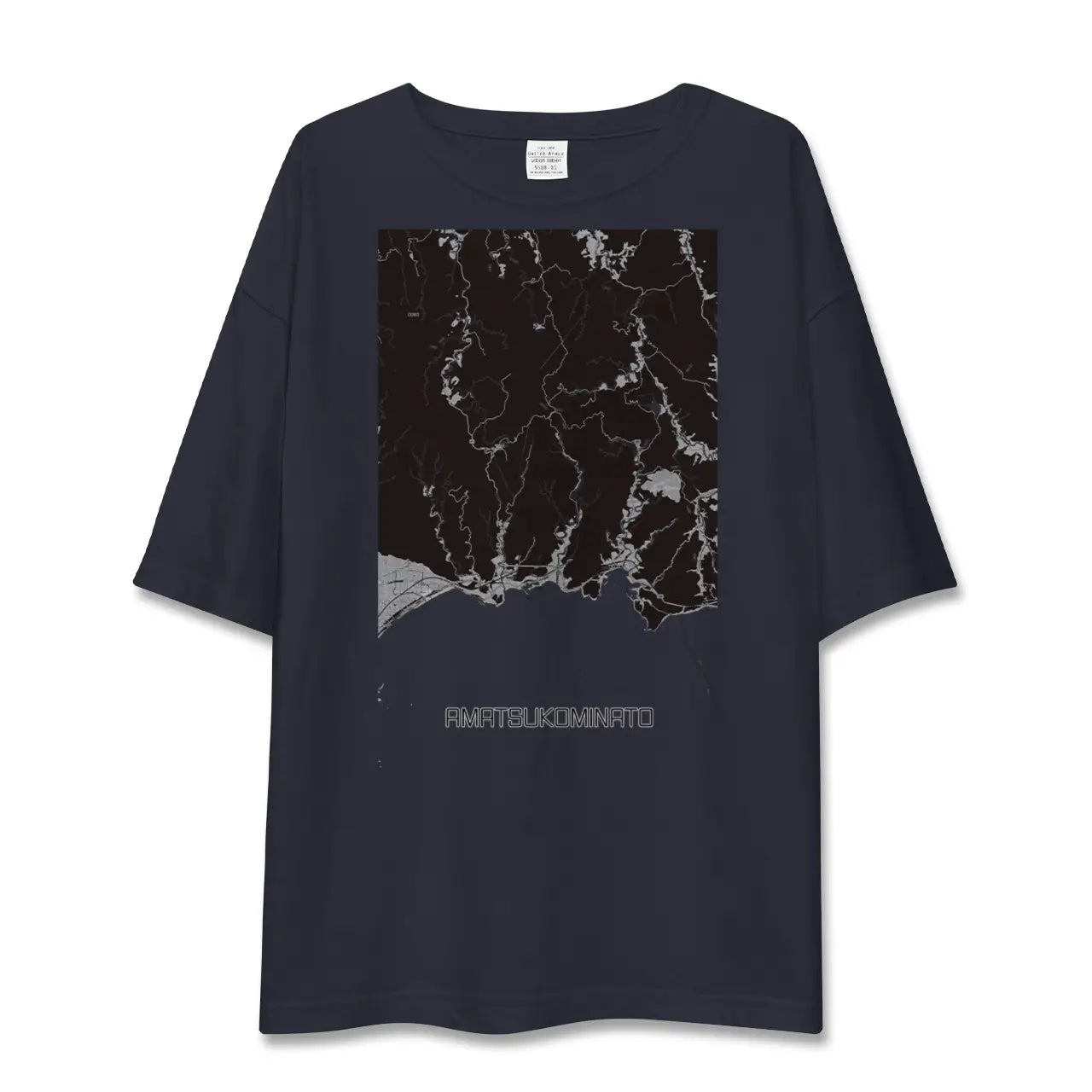 【天津小湊(千葉県)】地図柄ビッグシルエットTシャツ