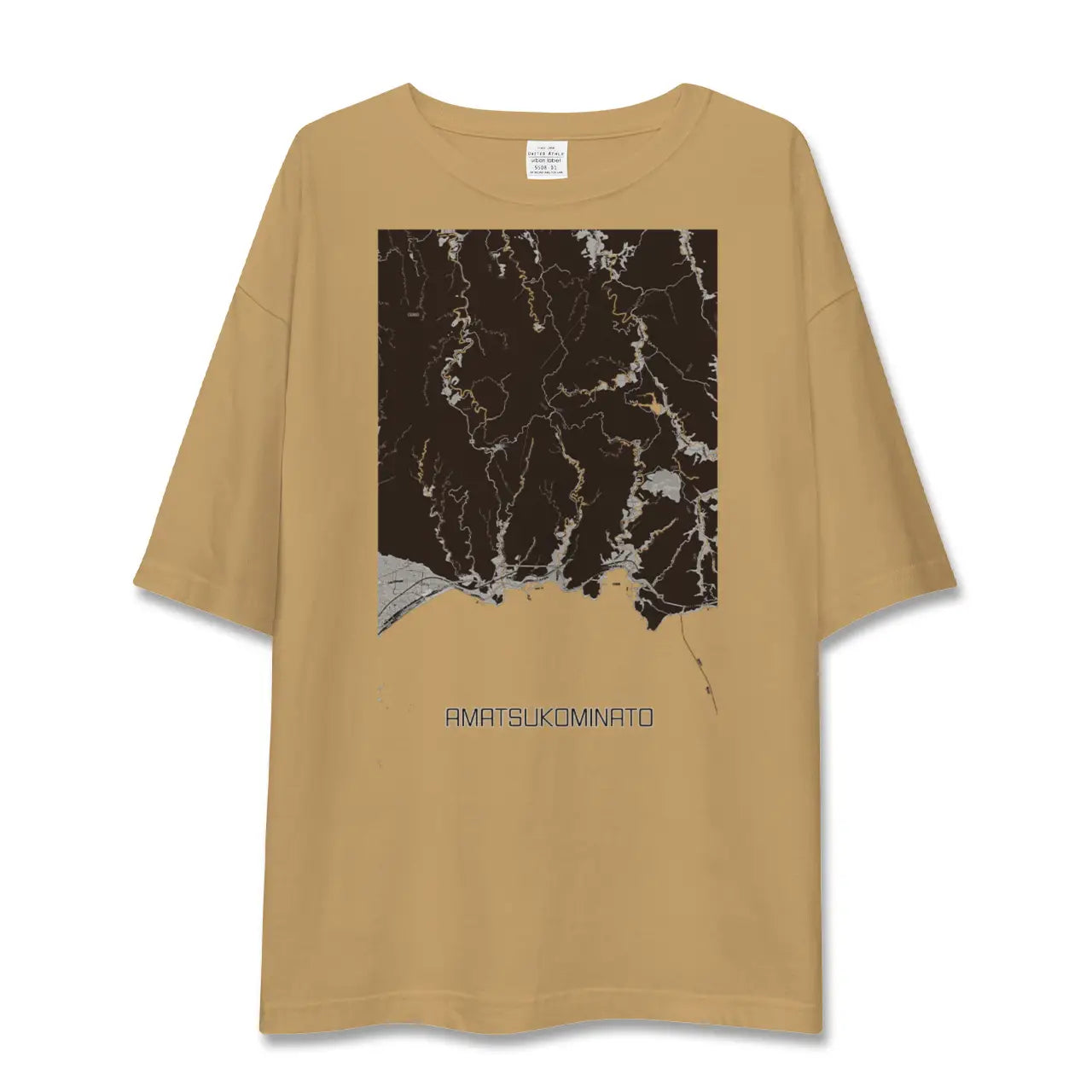 【天津小湊(千葉県)】地図柄ビッグシルエットTシャツ