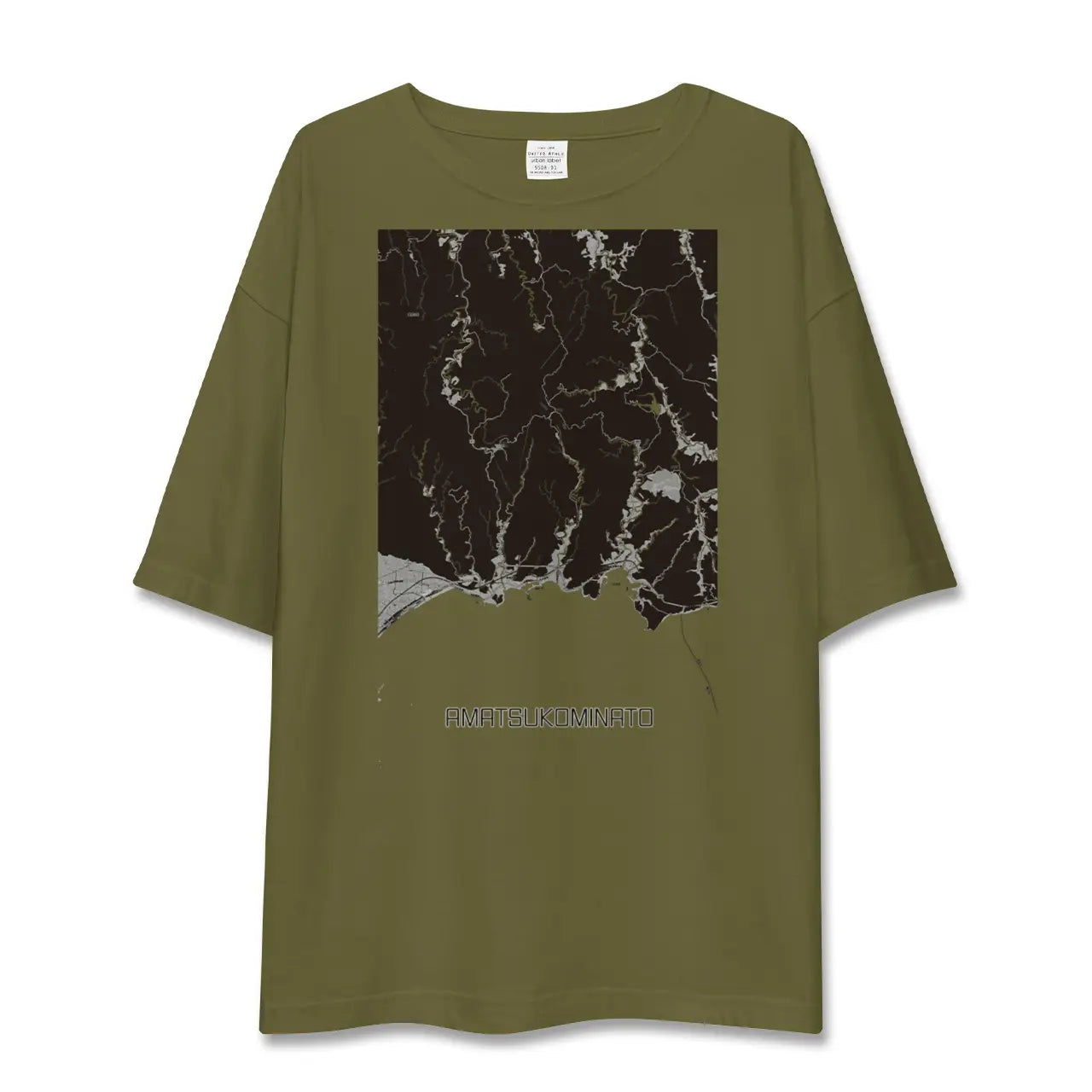 【天津小湊(千葉県)】地図柄ビッグシルエットTシャツ