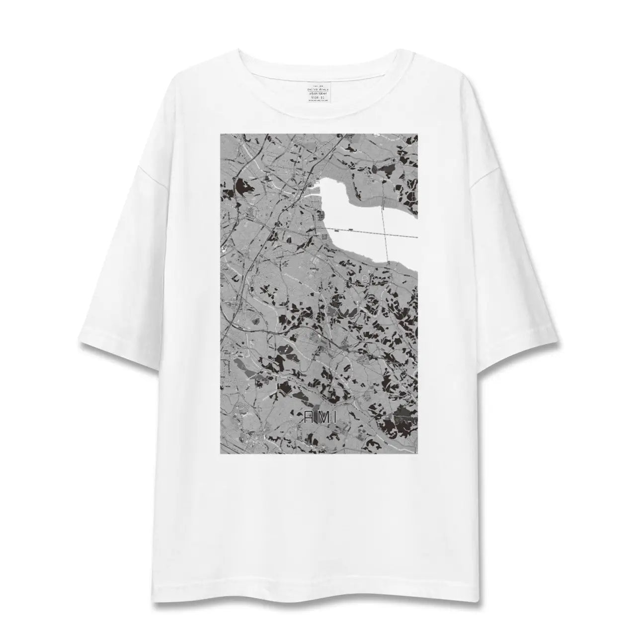 【阿見(茨城県)】地図柄ビッグシルエットTシャツ