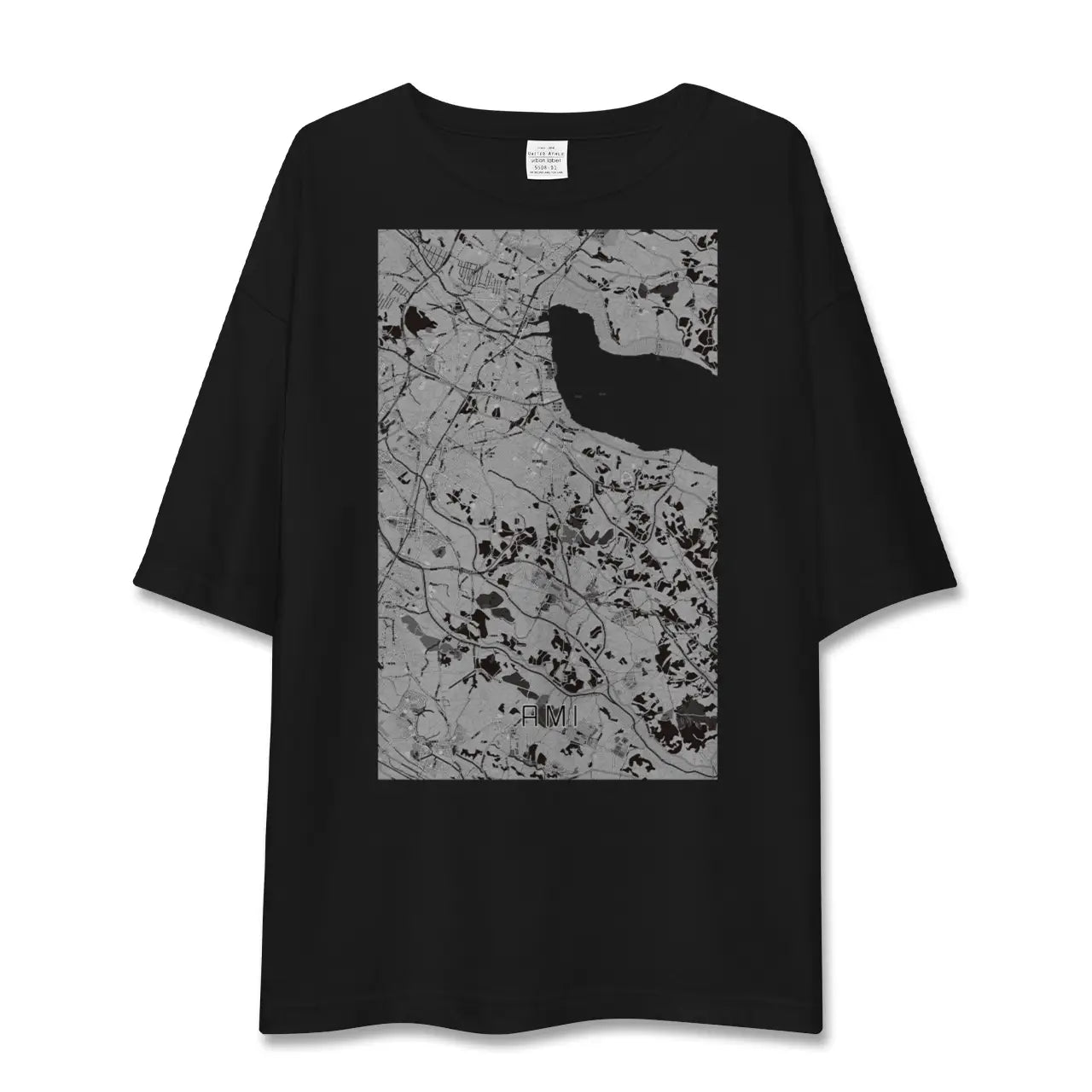 【阿見(茨城県)】地図柄ビッグシルエットTシャツ