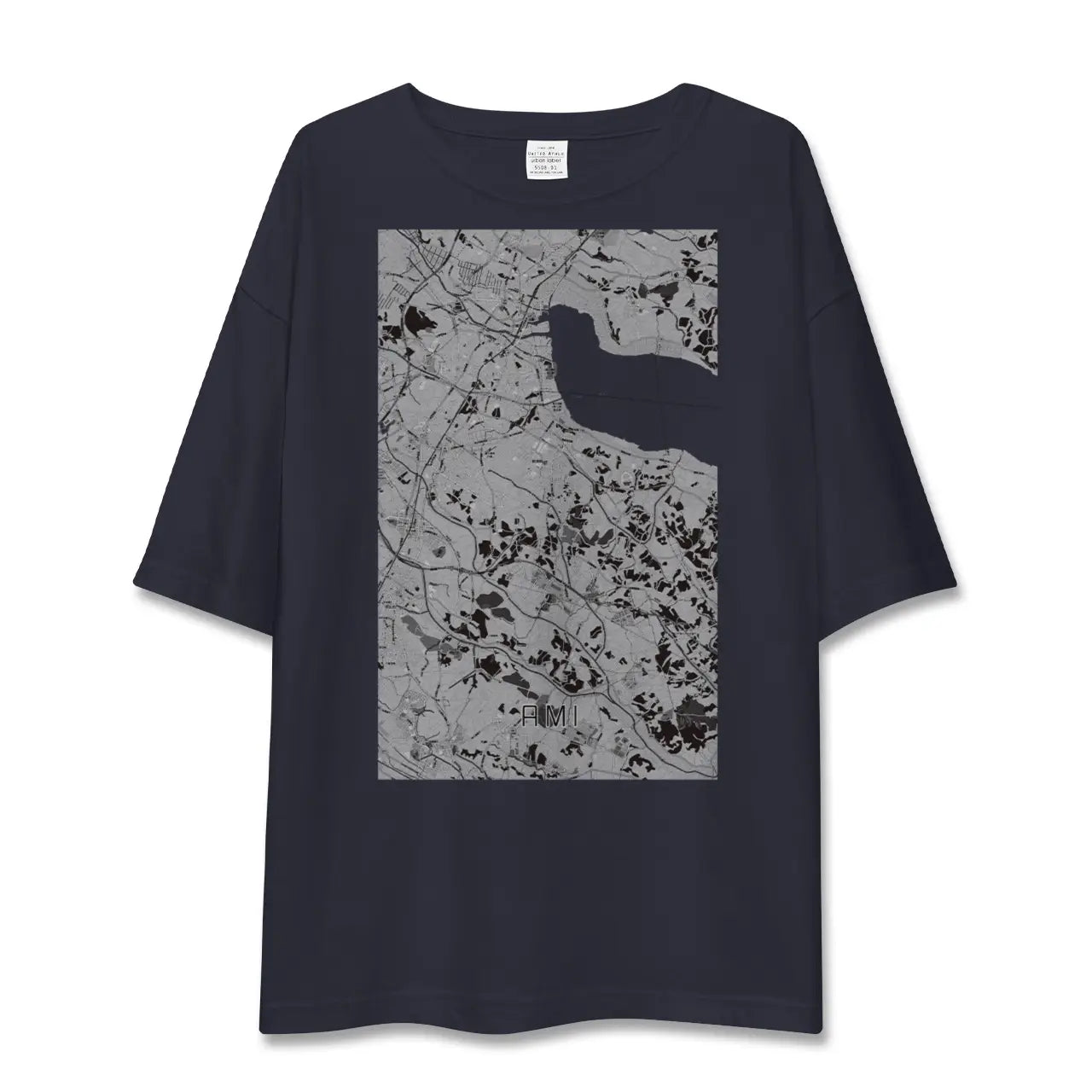 【阿見(茨城県)】地図柄ビッグシルエットTシャツ