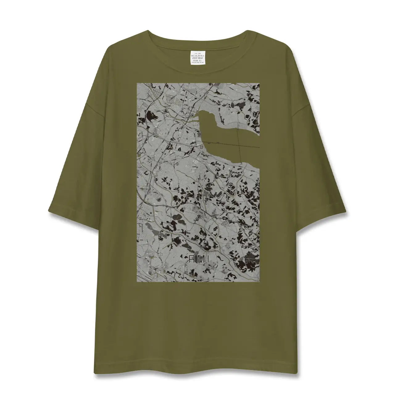 【阿見(茨城県)】地図柄ビッグシルエットTシャツ