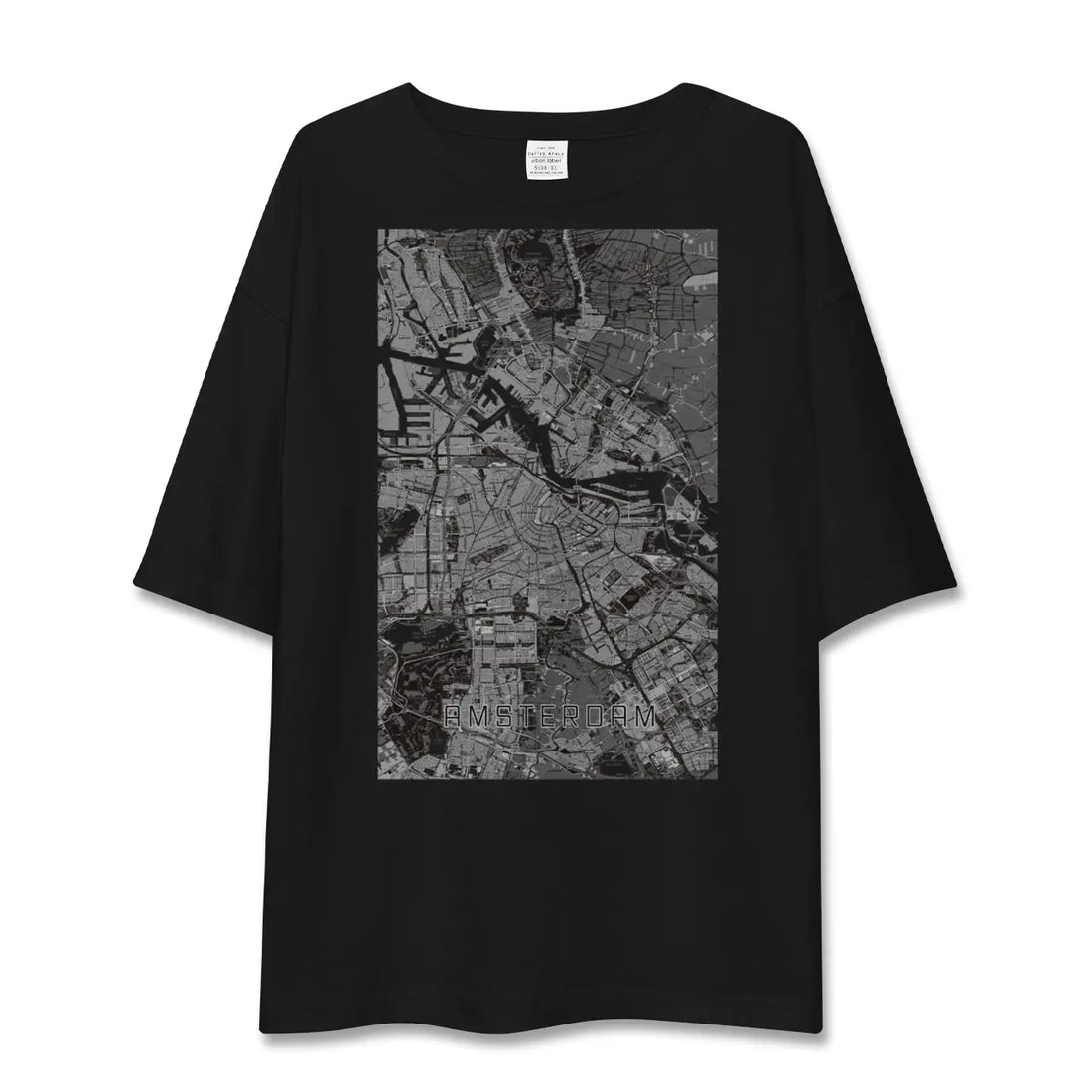 【アムステルダム(オランダ)】地図柄ビッグシルエットTシャツ