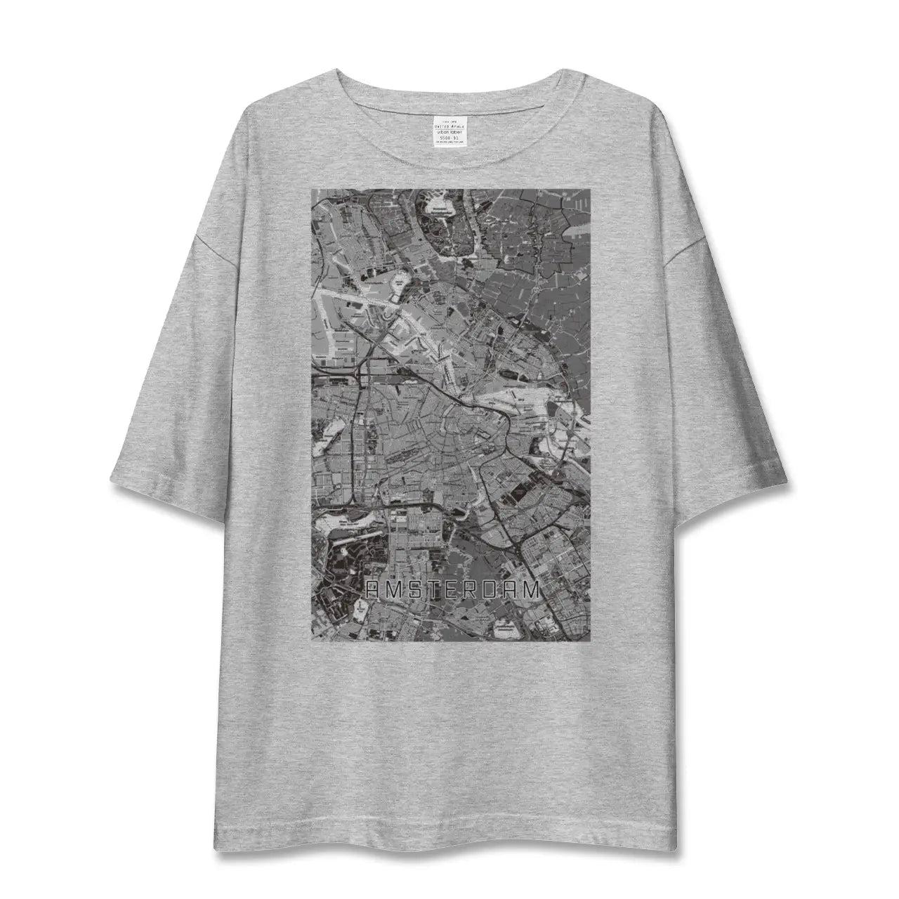 【アムステルダム(オランダ)】地図柄ビッグシルエットTシャツ