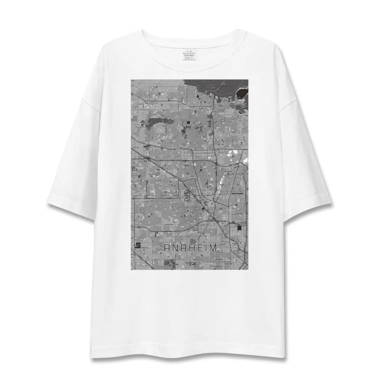 【アナハイム(アメリカ)】地図柄ビッグシルエットTシャツ