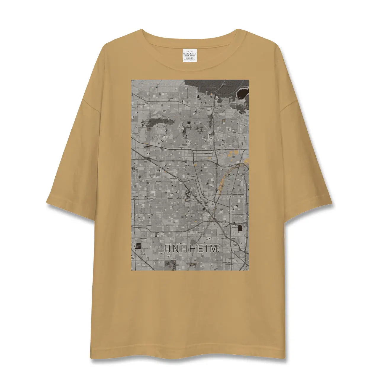 【アナハイム(アメリカ)】地図柄ビッグシルエットTシャツ