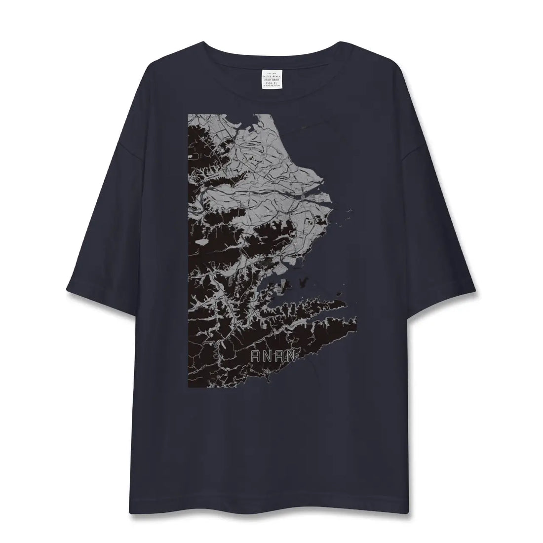 【阿南(徳島県)】地図柄ビッグシルエットTシャツ