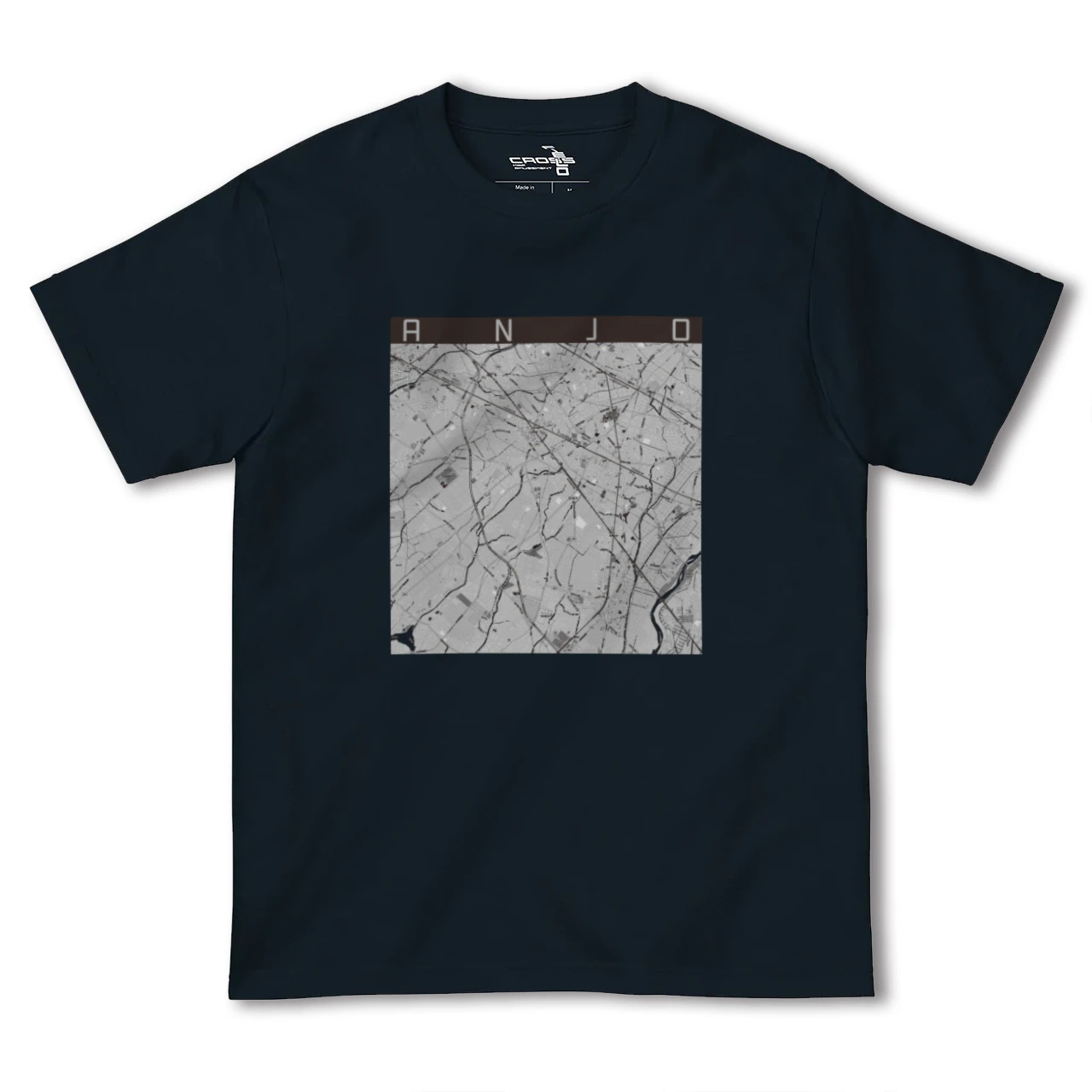 【安城(愛知県)】地図柄ヘビーウェイトTシャツ