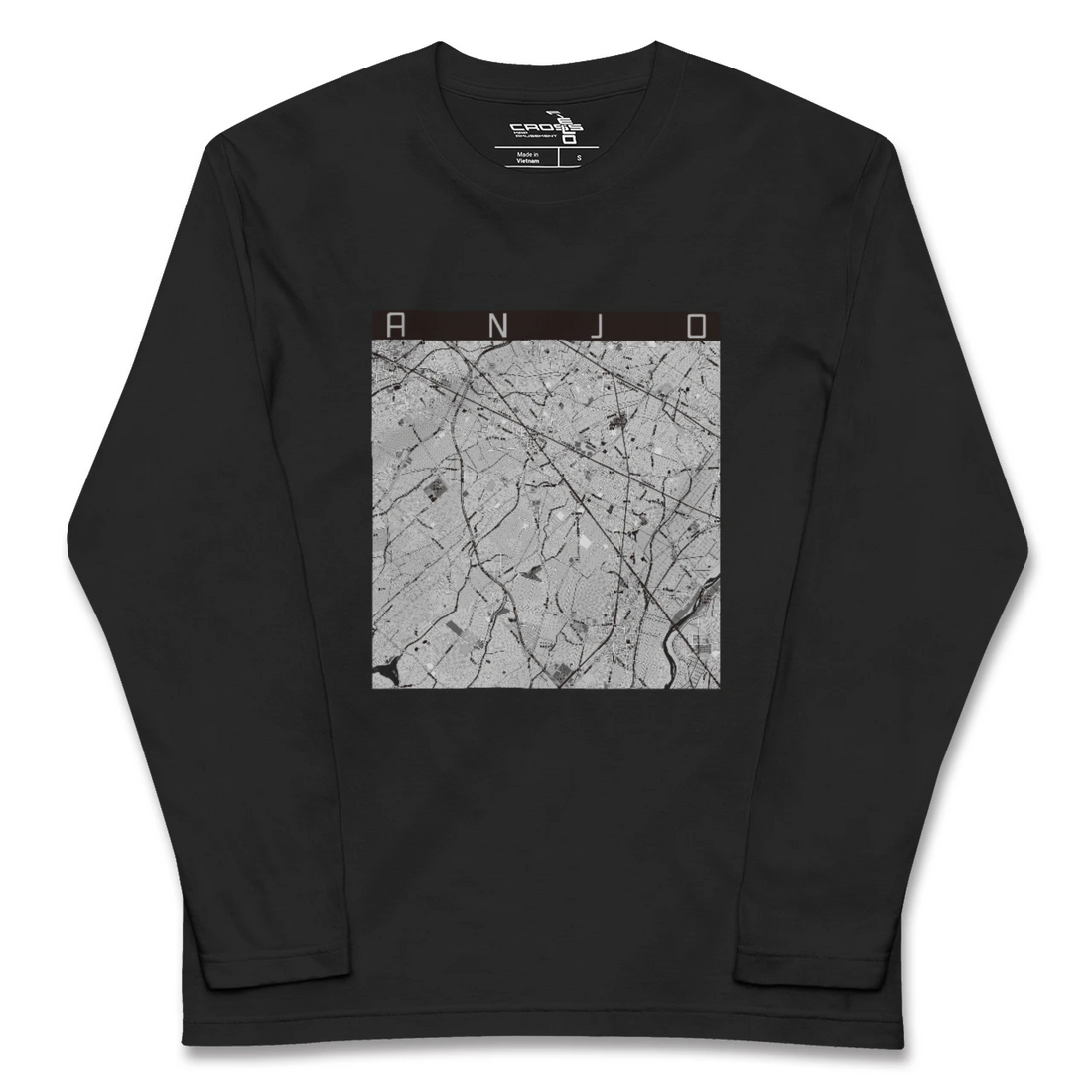 【安城(愛知県)】地図柄ロングスリーブTシャツ