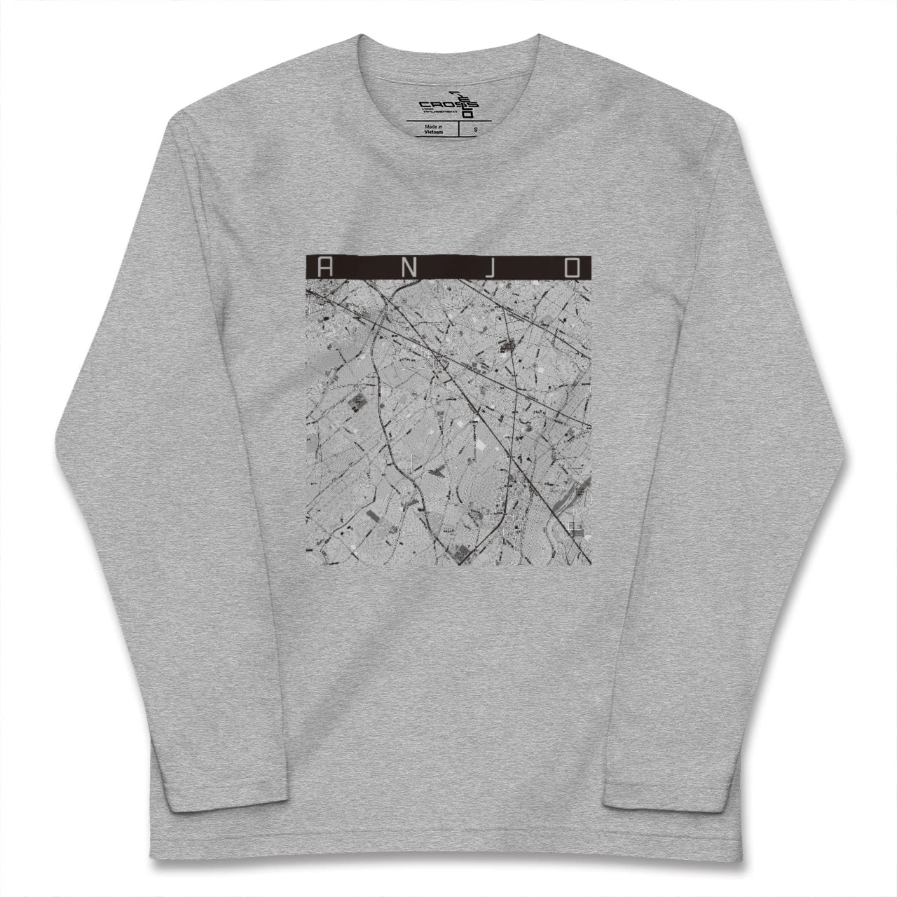 【安城(愛知県)】地図柄ロングスリーブTシャツ