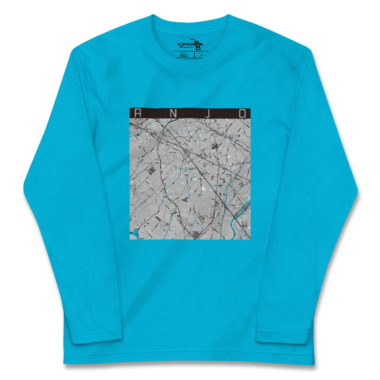 【安城(愛知県)】地図柄ロングスリーブTシャツ