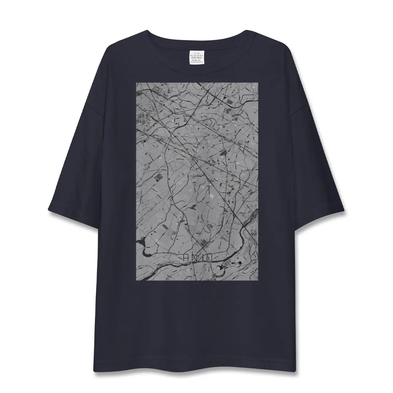 【安城(愛知県)】地図柄ビッグシルエットTシャツ