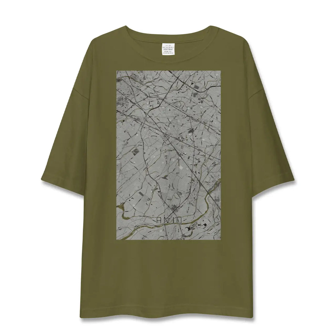 【安城(愛知県)】地図柄ビッグシルエットTシャツ