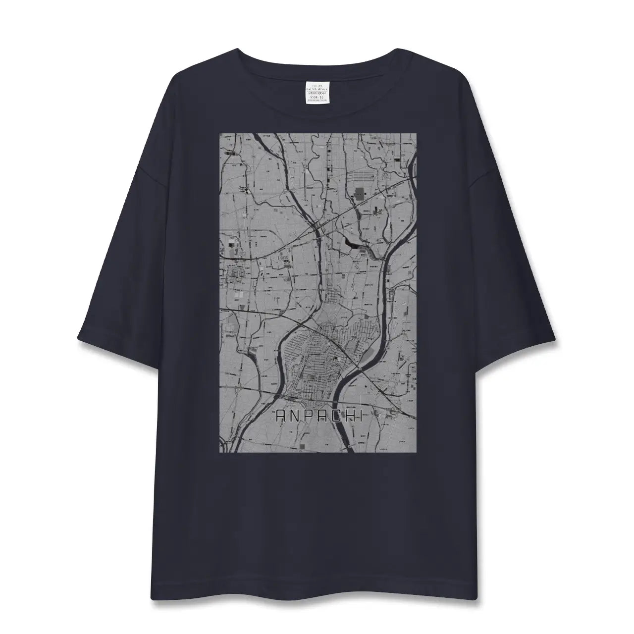 【安八(岐阜県)】地図柄ビッグシルエットTシャツ